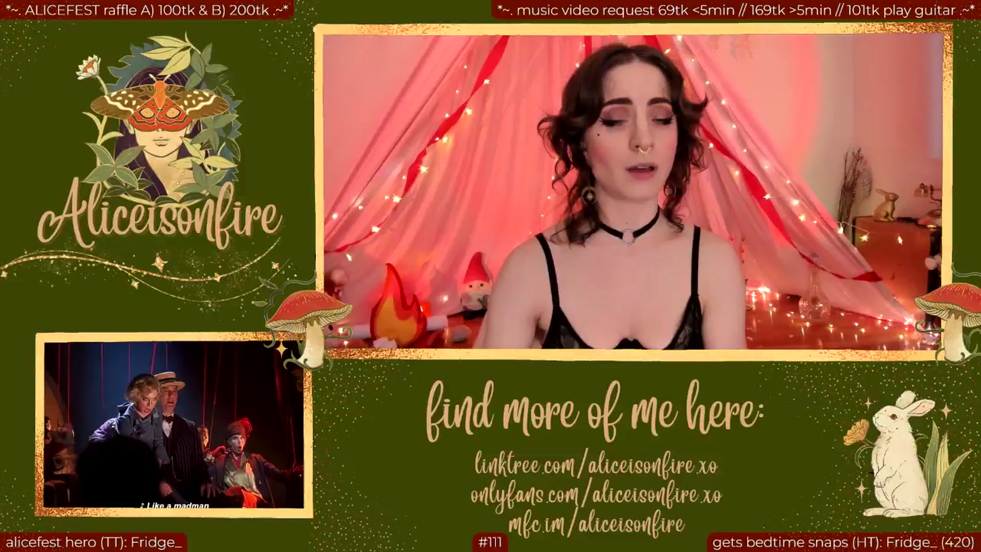 Gallery image thumbnail from aliceisonfire's myfreecams stream on, 06/19/2024, 09:56 image 14 of 20
