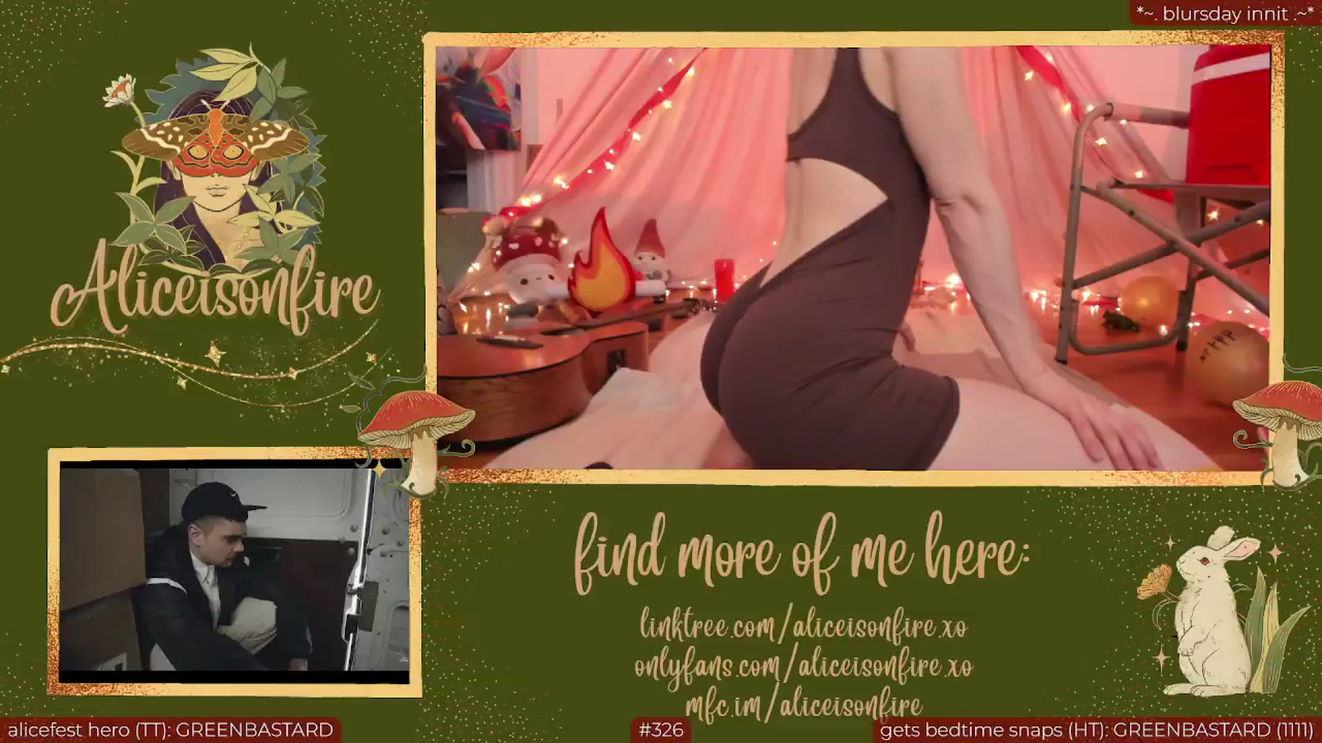 Gallery image thumbnail from aliceisonfire's myfreecams stream on, 07/05/2024, 10:05 image 20 of 20