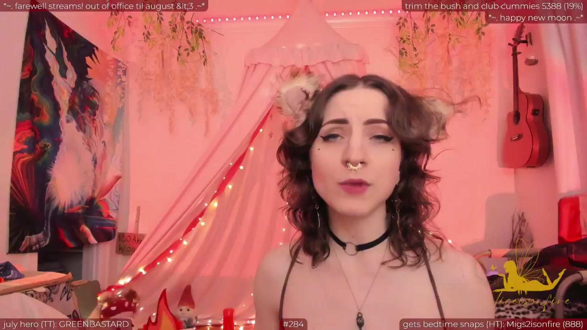 Gallery image thumbnail from aliceisonfire's myfreecams stream on, 07/07/2024, 08:46 image 4 of 20