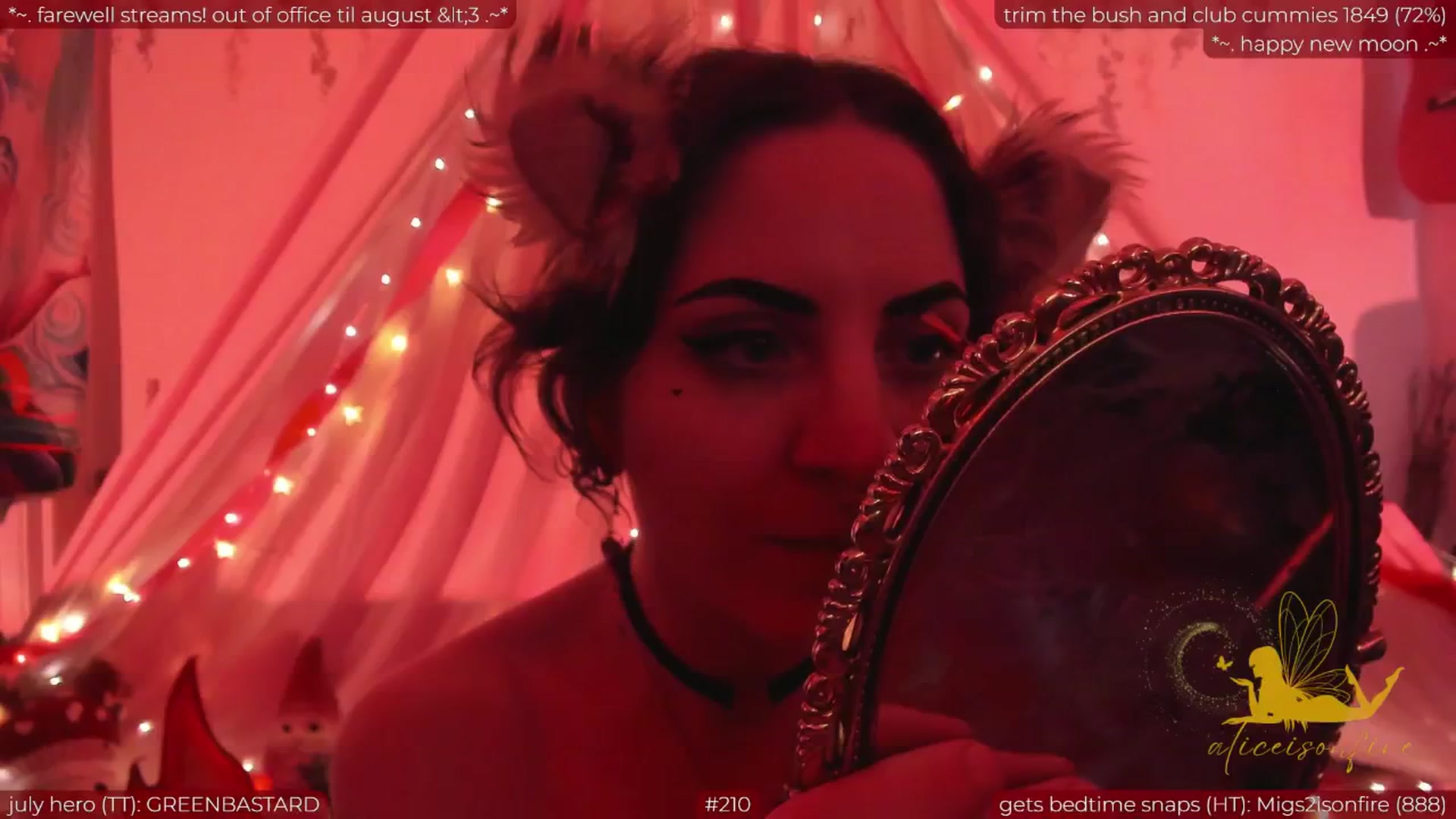 Gallery image thumbnail from aliceisonfire's myfreecams stream on, 07/07/2024, 12:34 image 16 of 20
