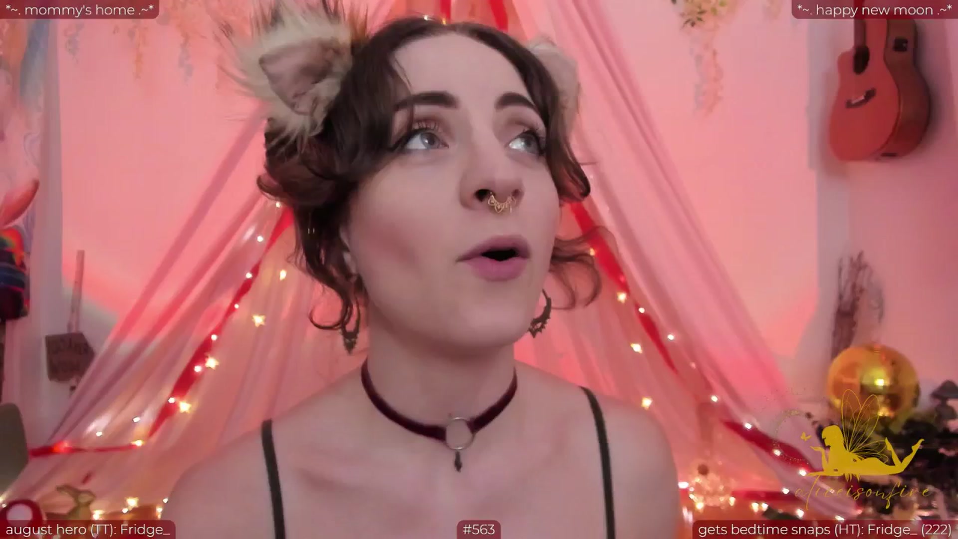 Gallery image thumbnail from aliceisonfire's myfreecams stream on, 08/08/2024, 07:50 image 8 of 20