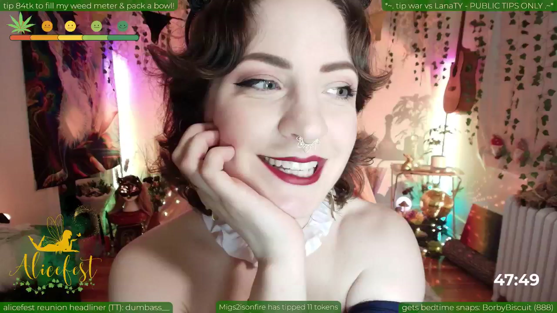 Gallery image thumbnail from aliceisonfire's myfreecams stream on, 06/30/2025, 03:43 image 1 of 20