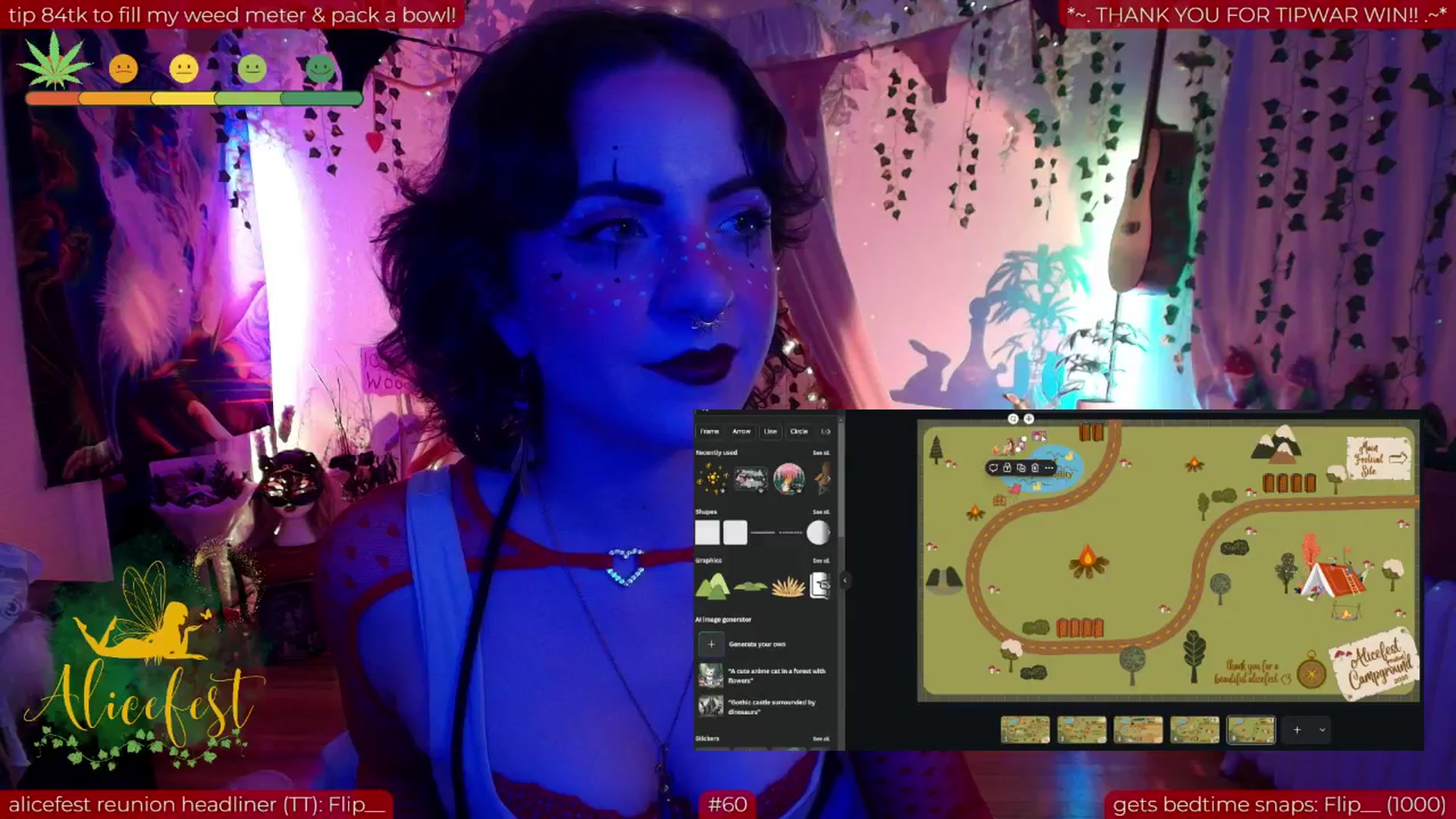 Gallery image thumbnail from aliceisonfire's myfreecams stream on, 07/01/2025, 09:43 image 15 of 20