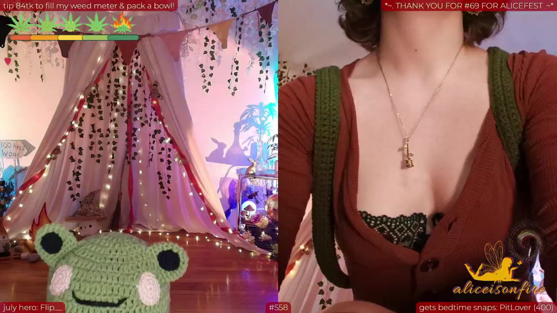 Gallery image thumbnail from aliceisonfire's myfreecams stream on, 07/04/2025, 05:40 image 15 of 20