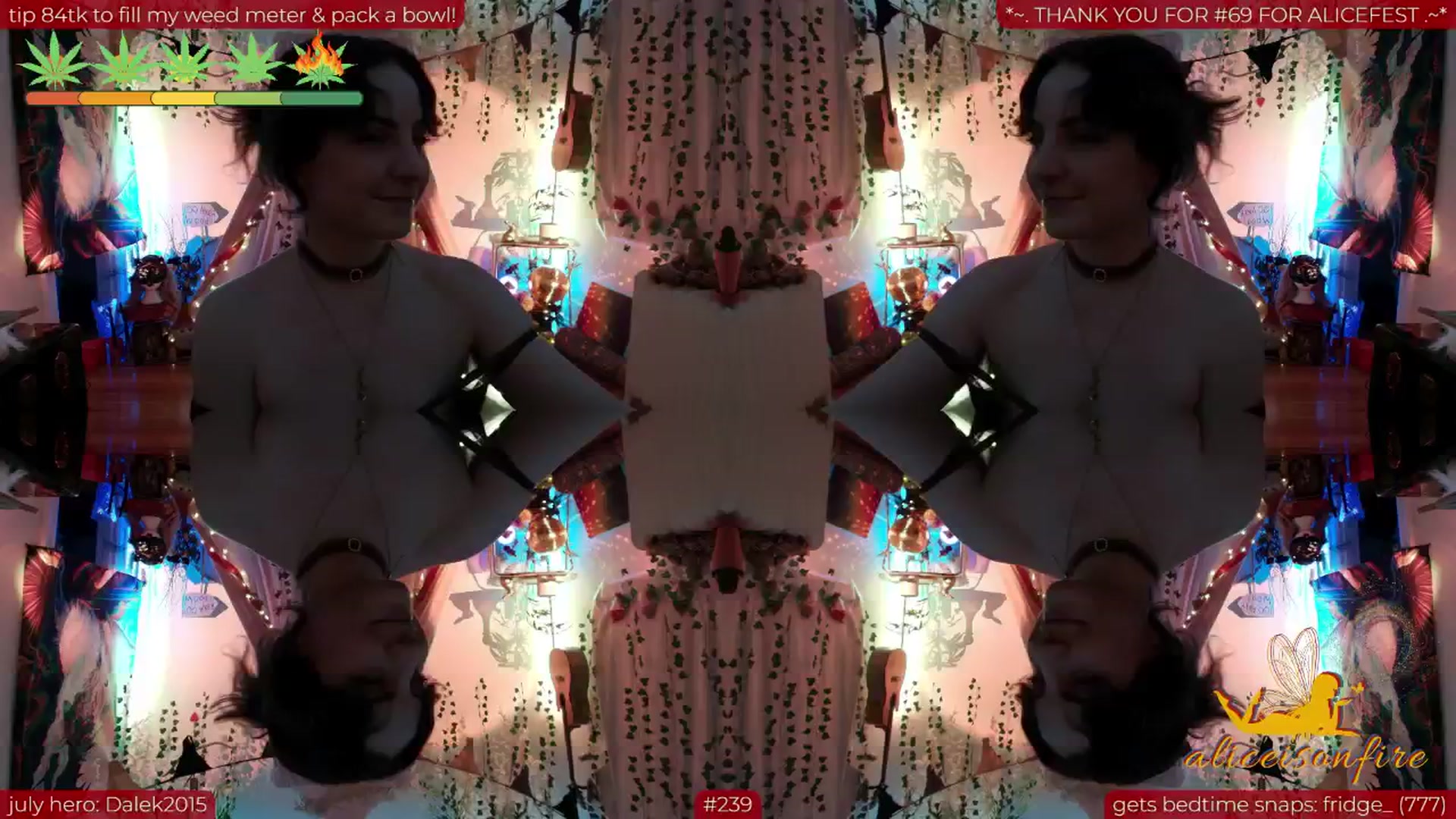 Gallery image thumbnail from aliceisonfire's myfreecams stream on, 07/05/2025, 09:36 image 17 of 20