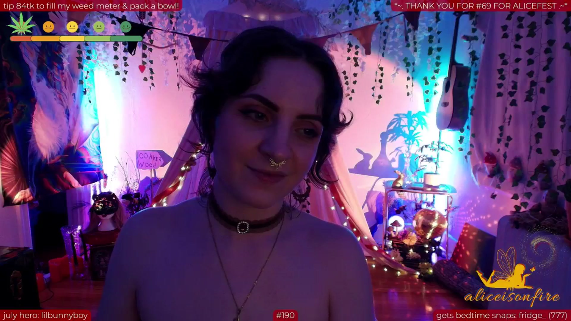 Gallery image thumbnail from aliceisonfire's myfreecams stream on, 07/05/2025, 13:35 image 8 of 20