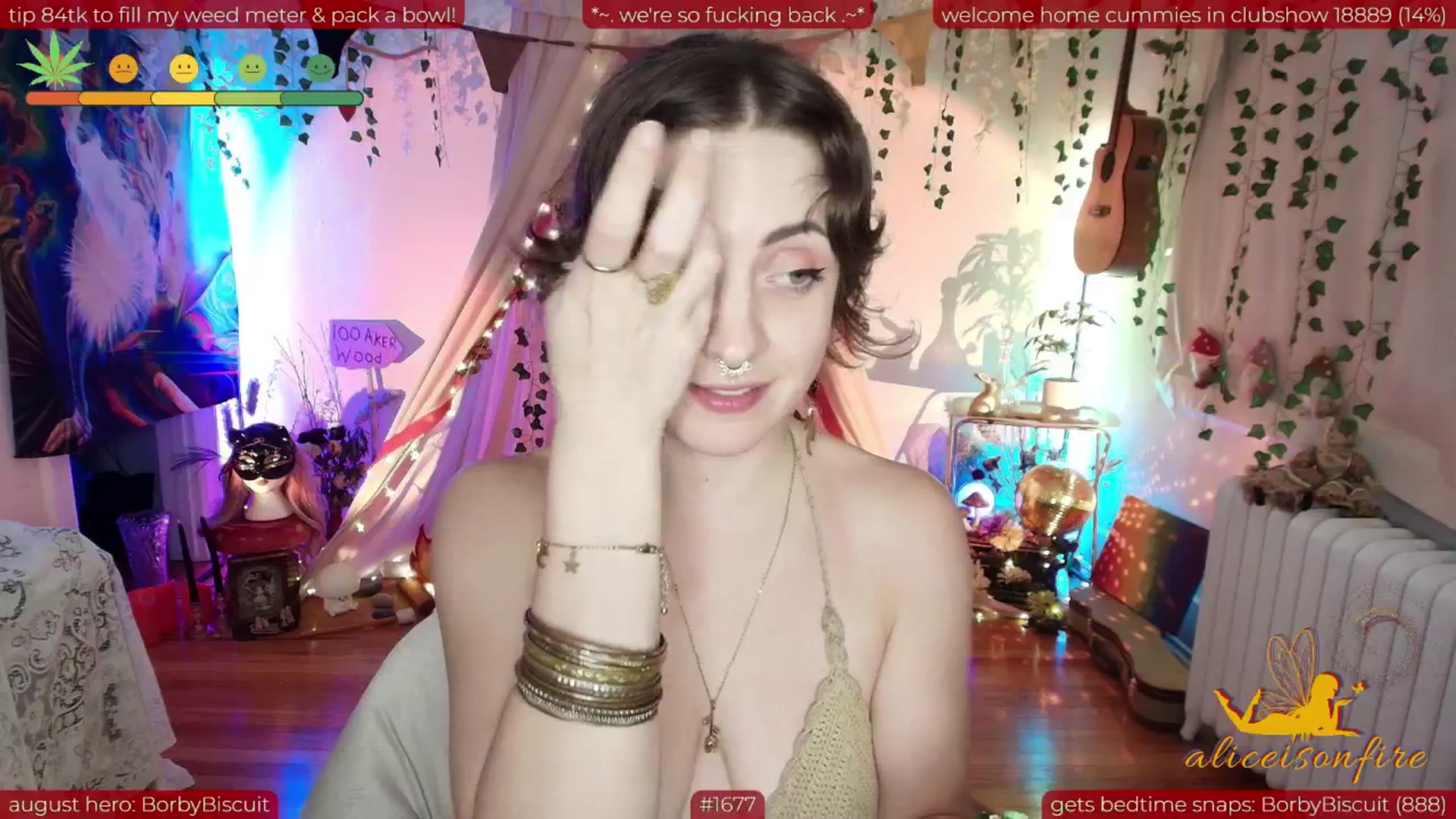 Gallery image thumbnail from aliceisonfire's myfreecams stream on, 08/06/2025, 09:34 image 16 of 20