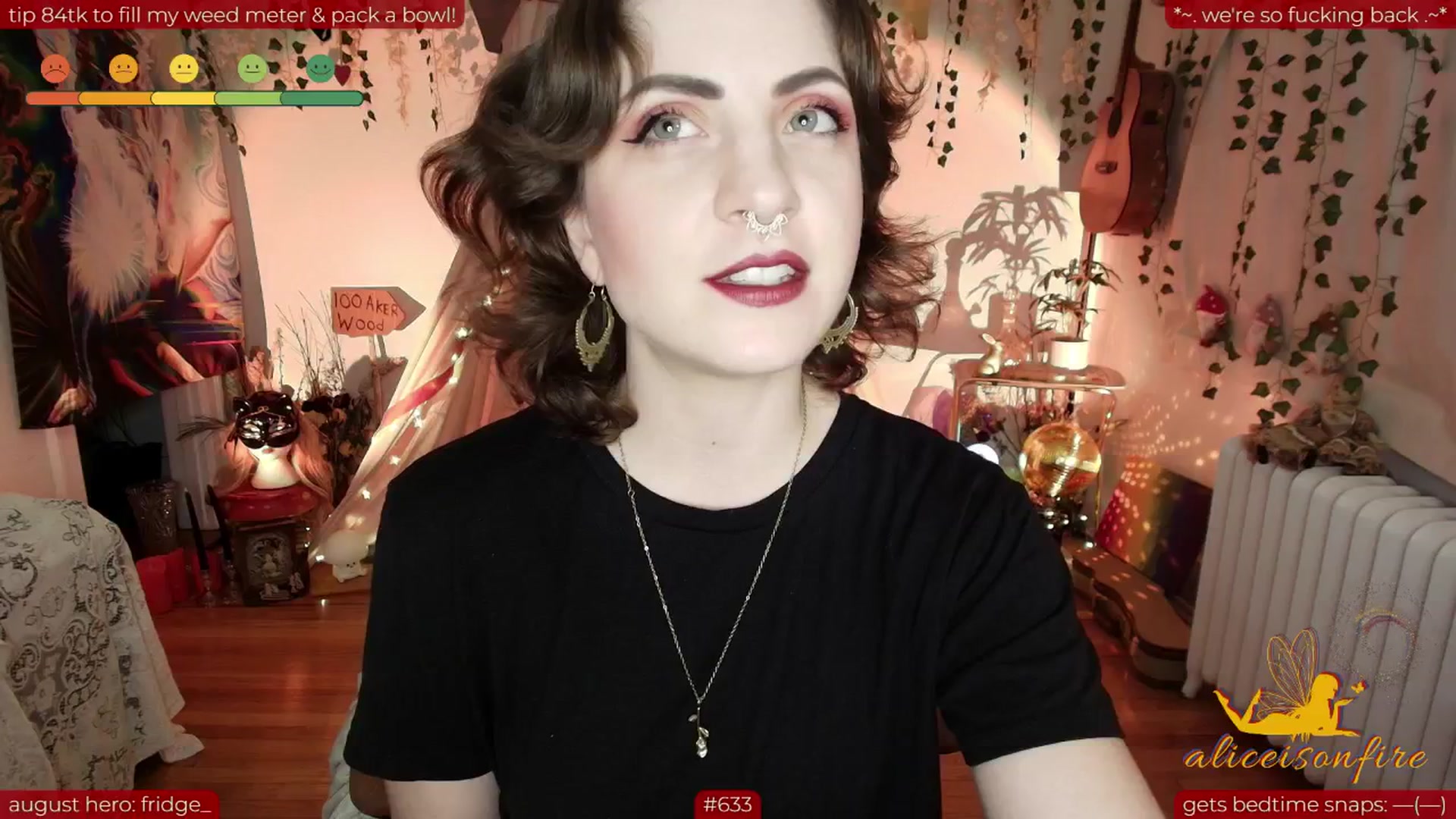 Gallery image thumbnail from aliceisonfire's myfreecams stream on, 08/07/2025, 09:27 image 1 of 20