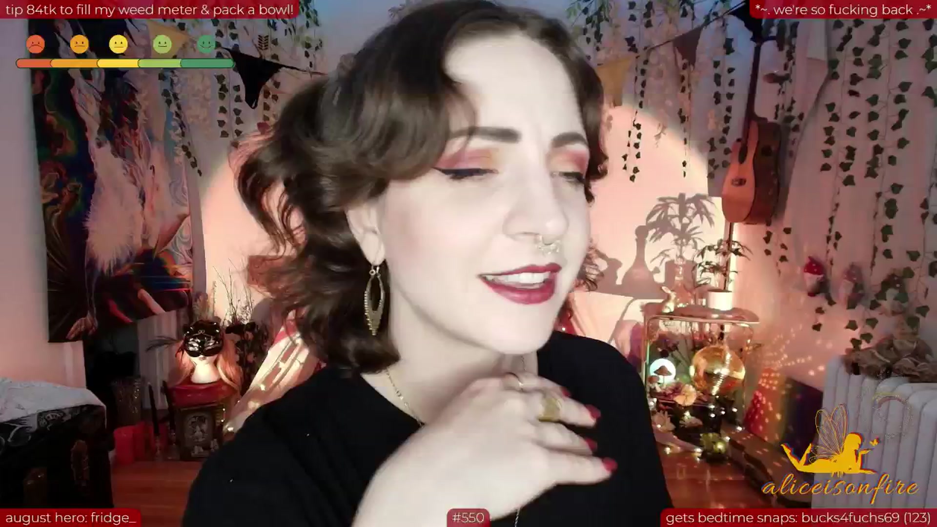 Gallery image thumbnail from aliceisonfire's myfreecams stream on, 08/07/2025, 09:27 image 8 of 20
