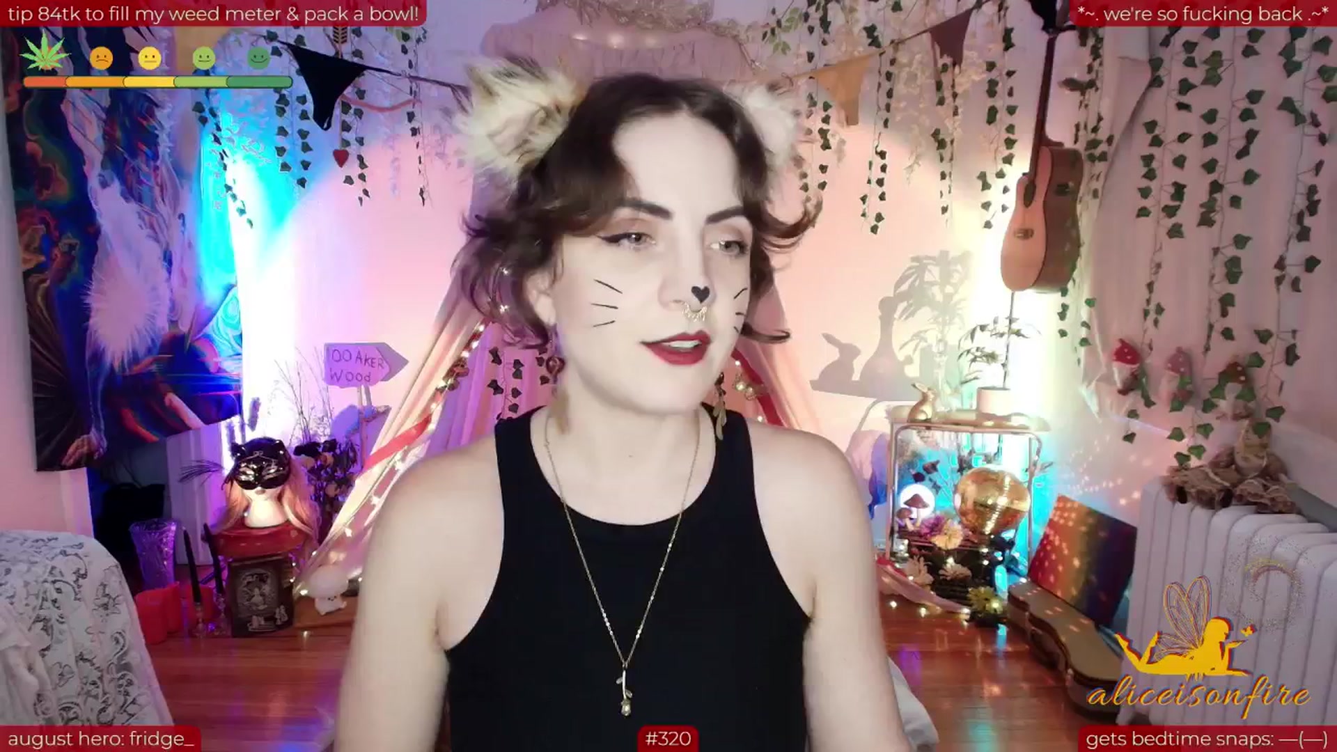 Gallery image thumbnail from aliceisonfire's myfreecams stream on, 08/10/2025, 12:18 image 1 of 20