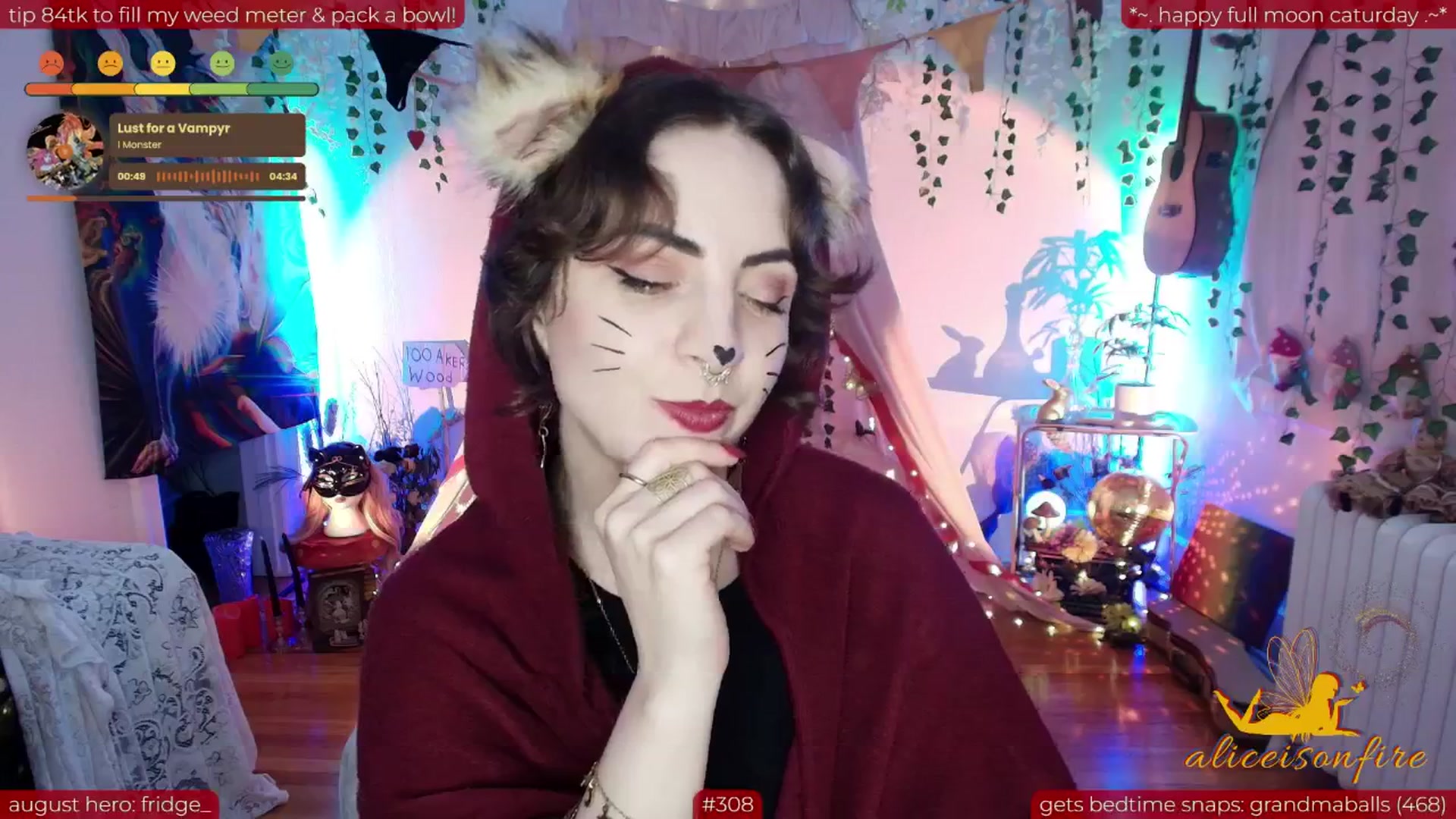Gallery image thumbnail from aliceisonfire's myfreecams stream on, 08/10/2025, 12:18 image 14 of 20