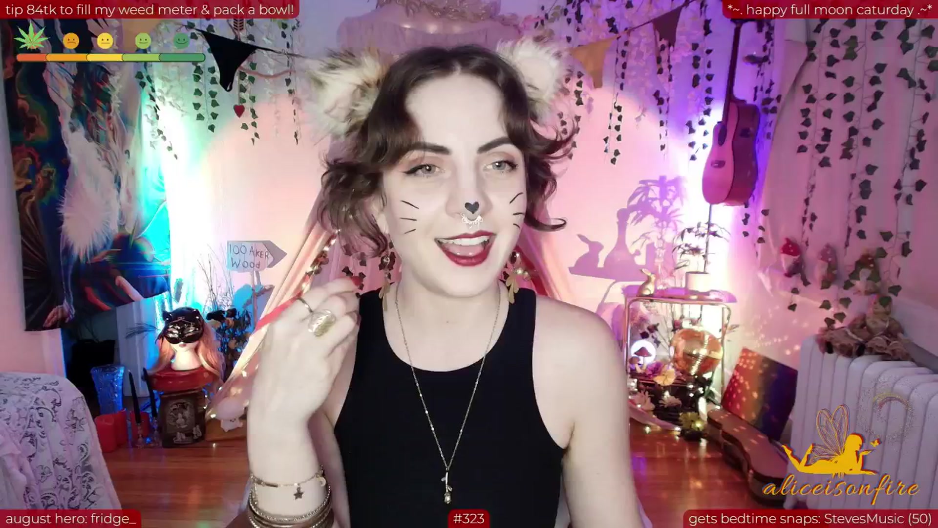 Gallery image thumbnail from aliceisonfire's myfreecams stream on, 08/10/2025, 12:18 image 2 of 20