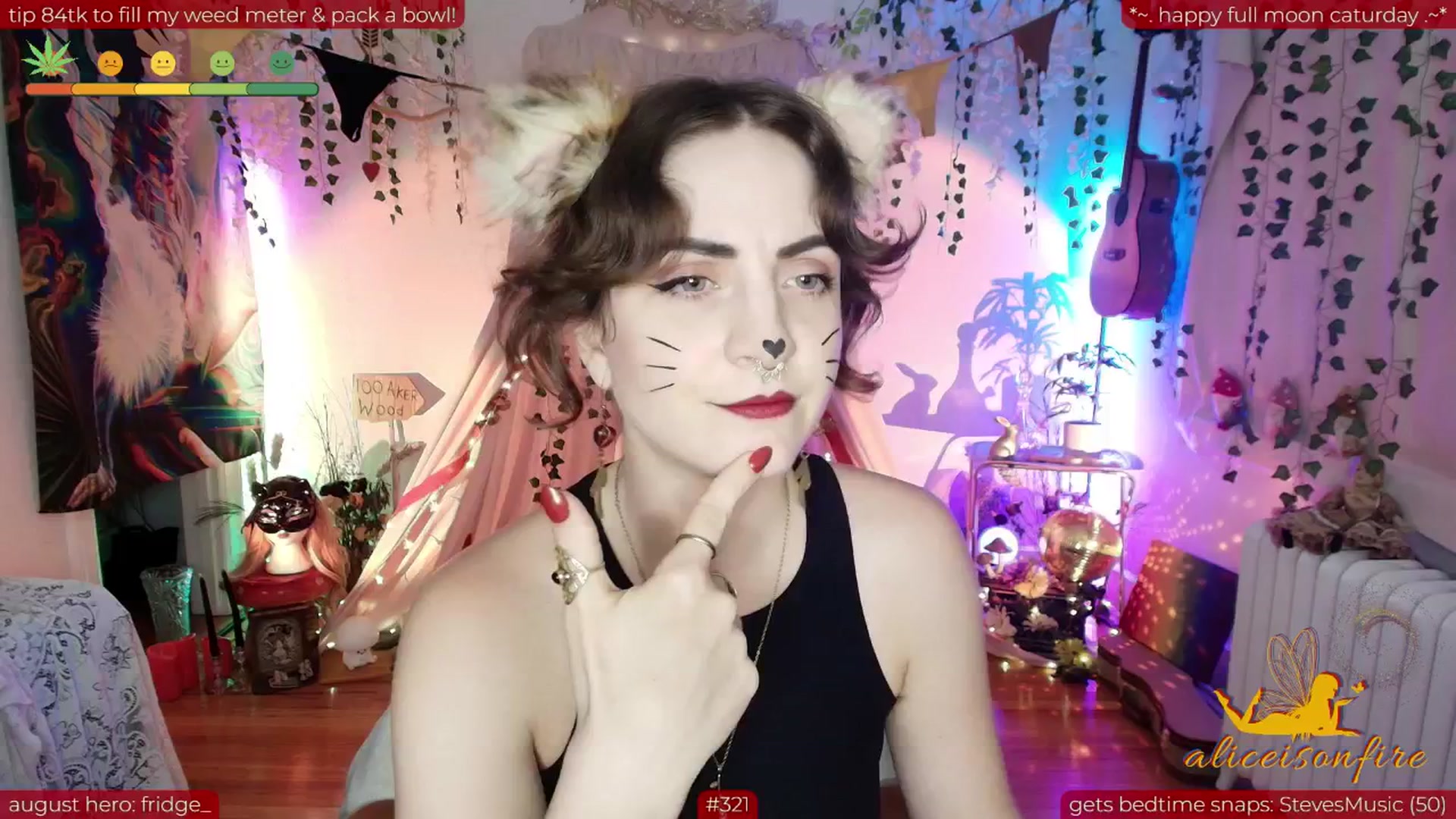 Gallery image thumbnail from aliceisonfire's myfreecams stream on, 08/10/2025, 12:18 image 3 of 20
