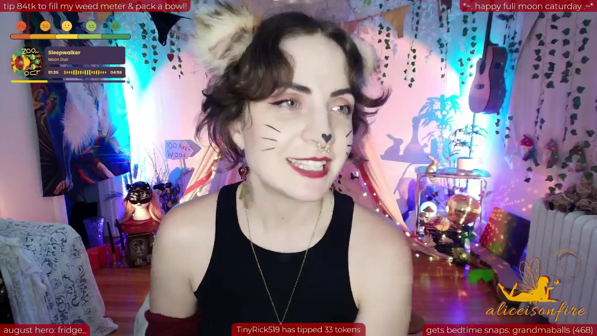 Gallery image thumbnail from aliceisonfire's myfreecams stream on, 08/10/2025, 12:18 image 16 of 20