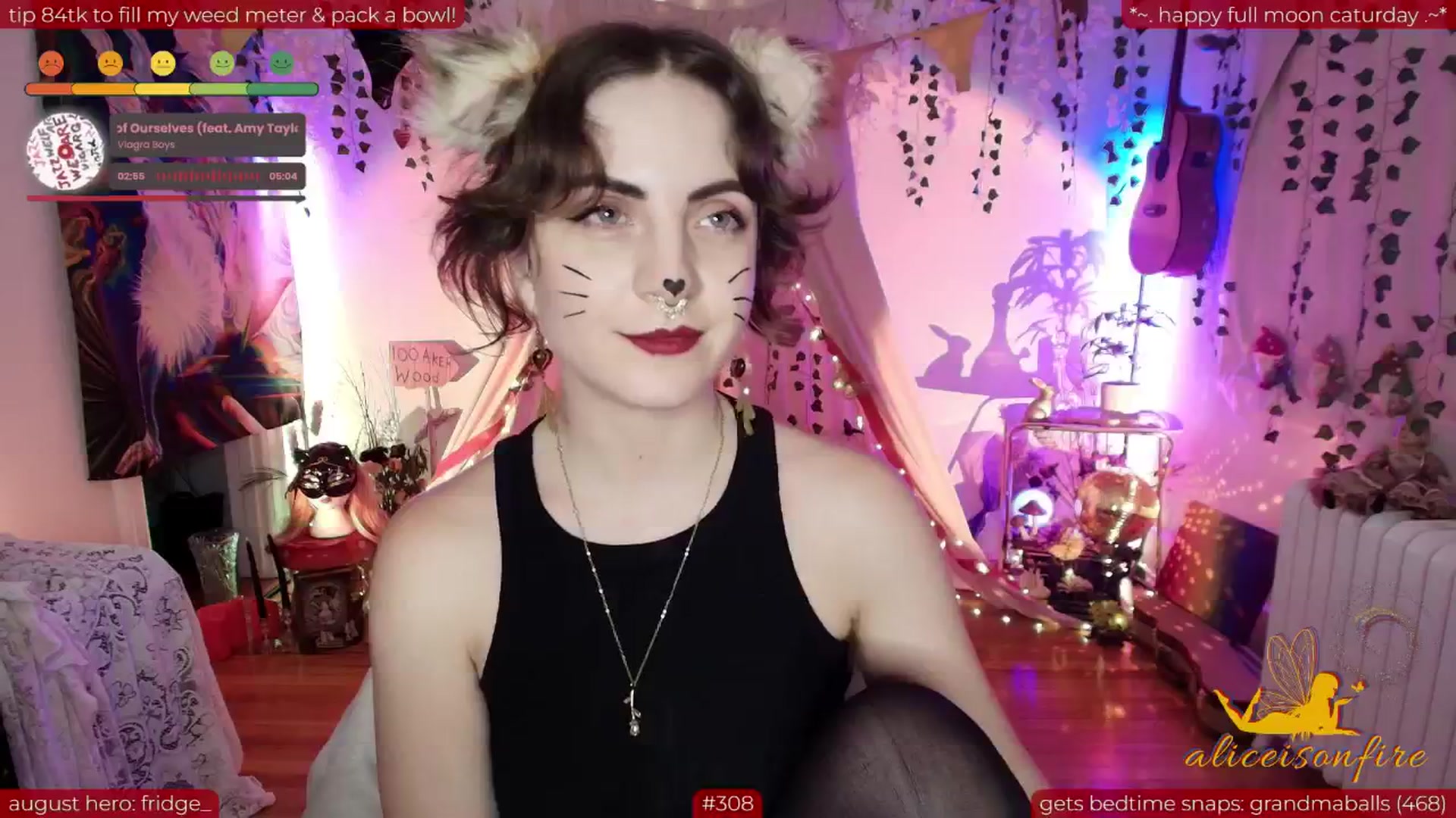 Gallery image thumbnail from aliceisonfire's myfreecams stream on, 08/10/2025, 12:18 image 10 of 20