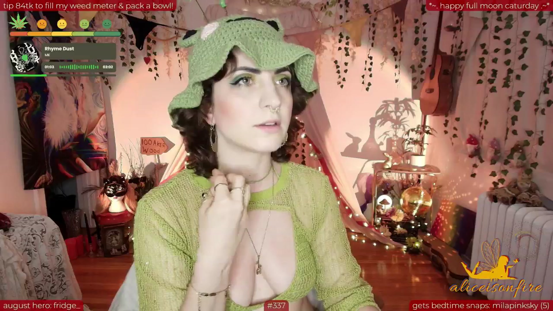 Gallery image thumbnail from aliceisonfire's myfreecams stream on, 08/12/2025, 05:11 image 10 of 20