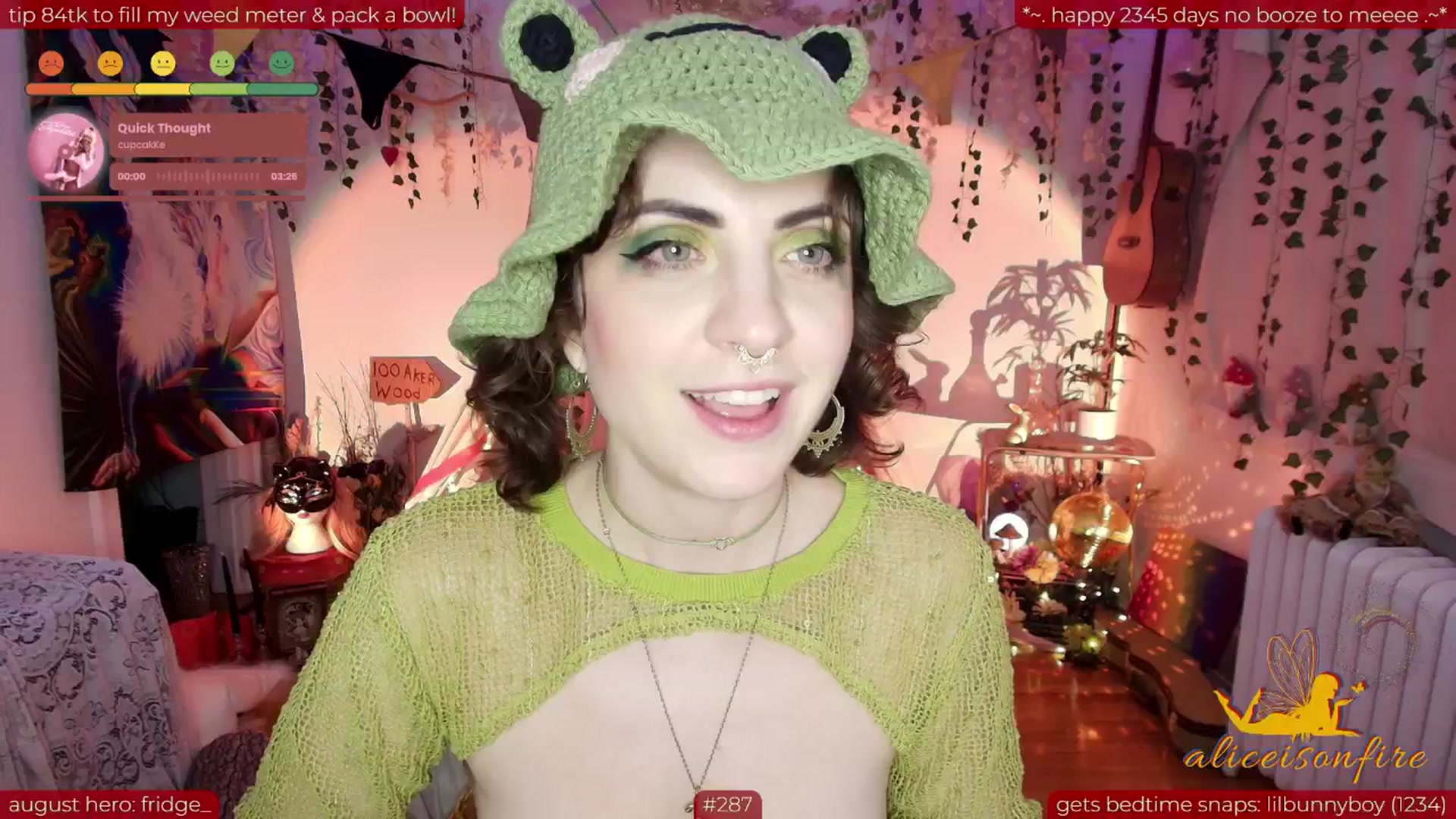 Gallery image thumbnail from aliceisonfire's myfreecams stream on, 08/12/2025, 10:59 image 19 of 20