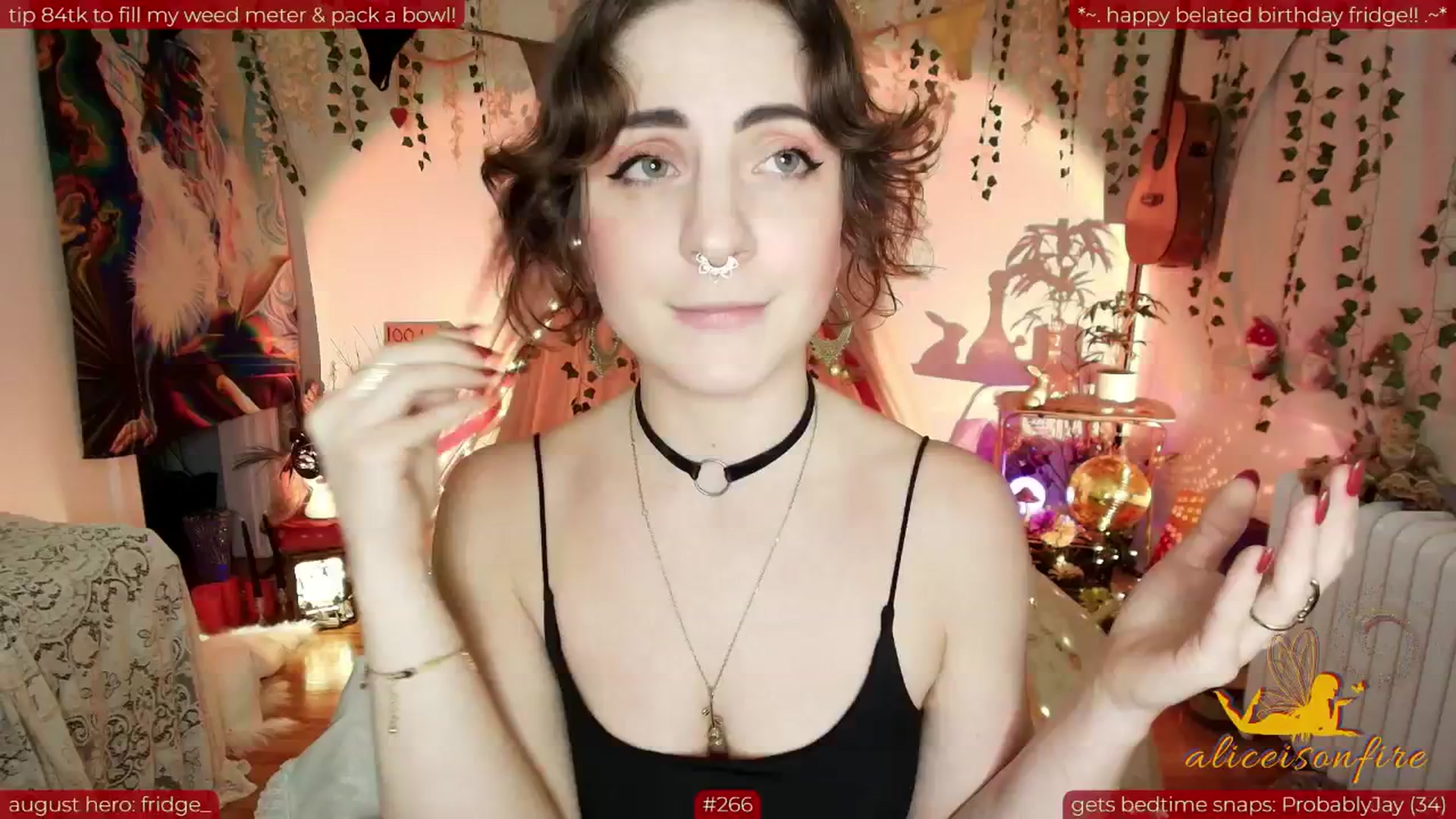 Gallery image thumbnail from aliceisonfire's myfreecams stream on, 08/14/2025, 09:15 image 7 of 20