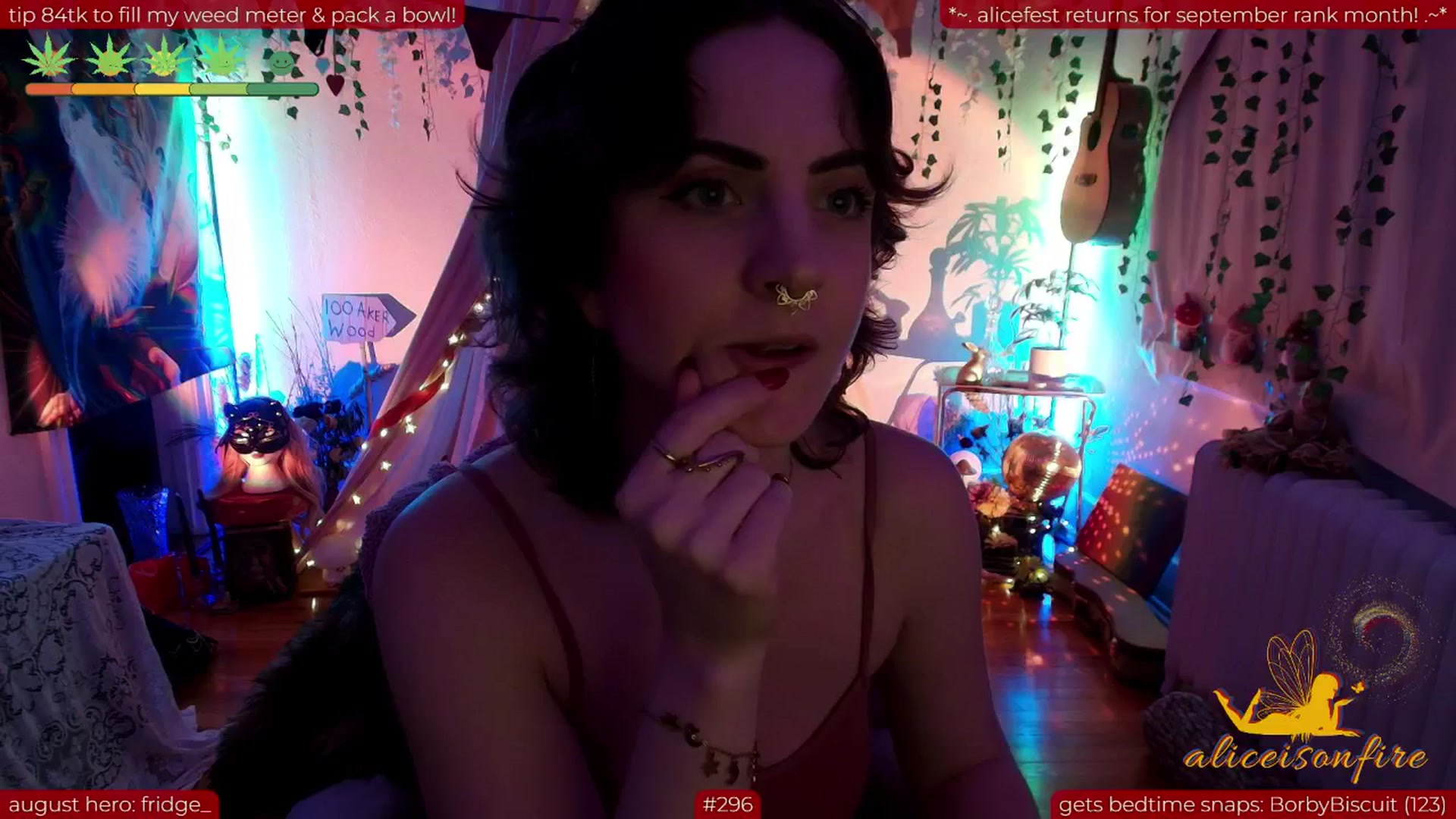 Gallery image thumbnail from aliceisonfire's myfreecams stream on, 08/21/2025, 08:30 image 13 of 20