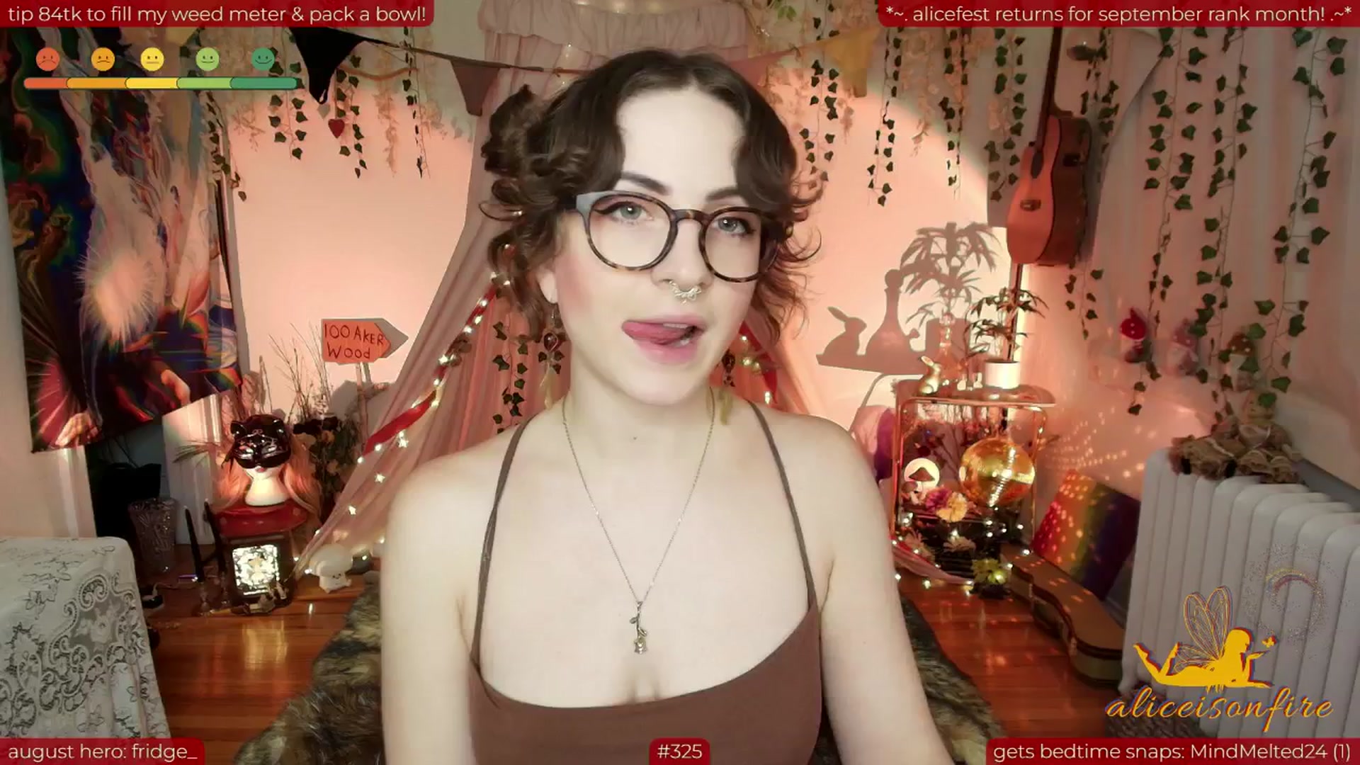 Gallery image thumbnail from aliceisonfire's myfreecams stream on, 08/23/2025, 05:58 image 16 of 20