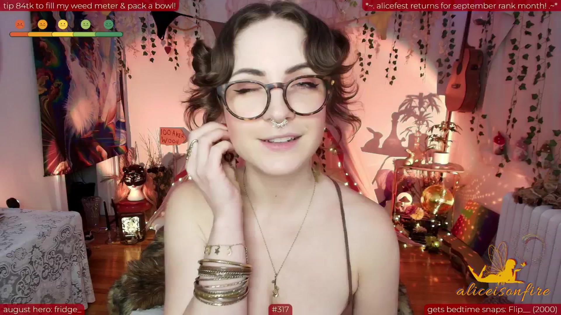 Gallery image thumbnail from aliceisonfire's myfreecams stream on, 08/23/2025, 07:31 image 7 of 20