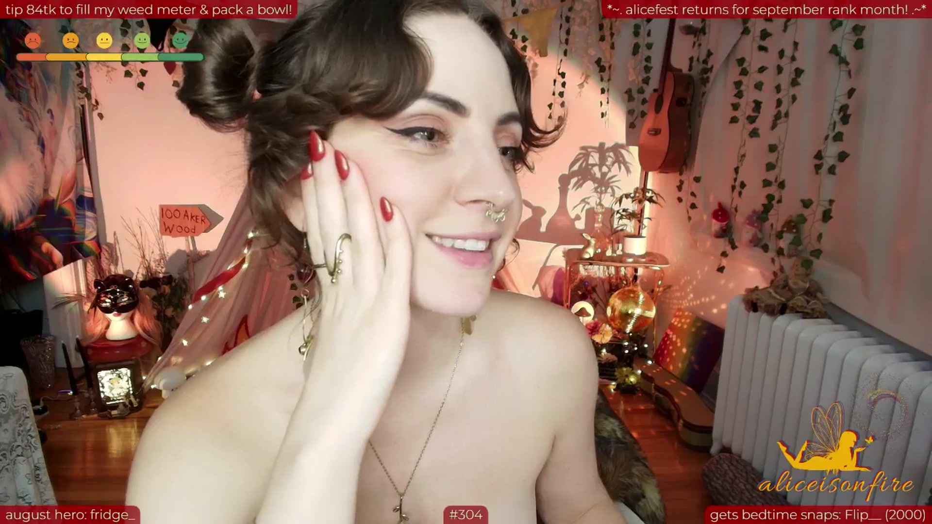 Gallery image thumbnail from aliceisonfire's myfreecams stream on, 08/23/2025, 08:20 image 20 of 20
