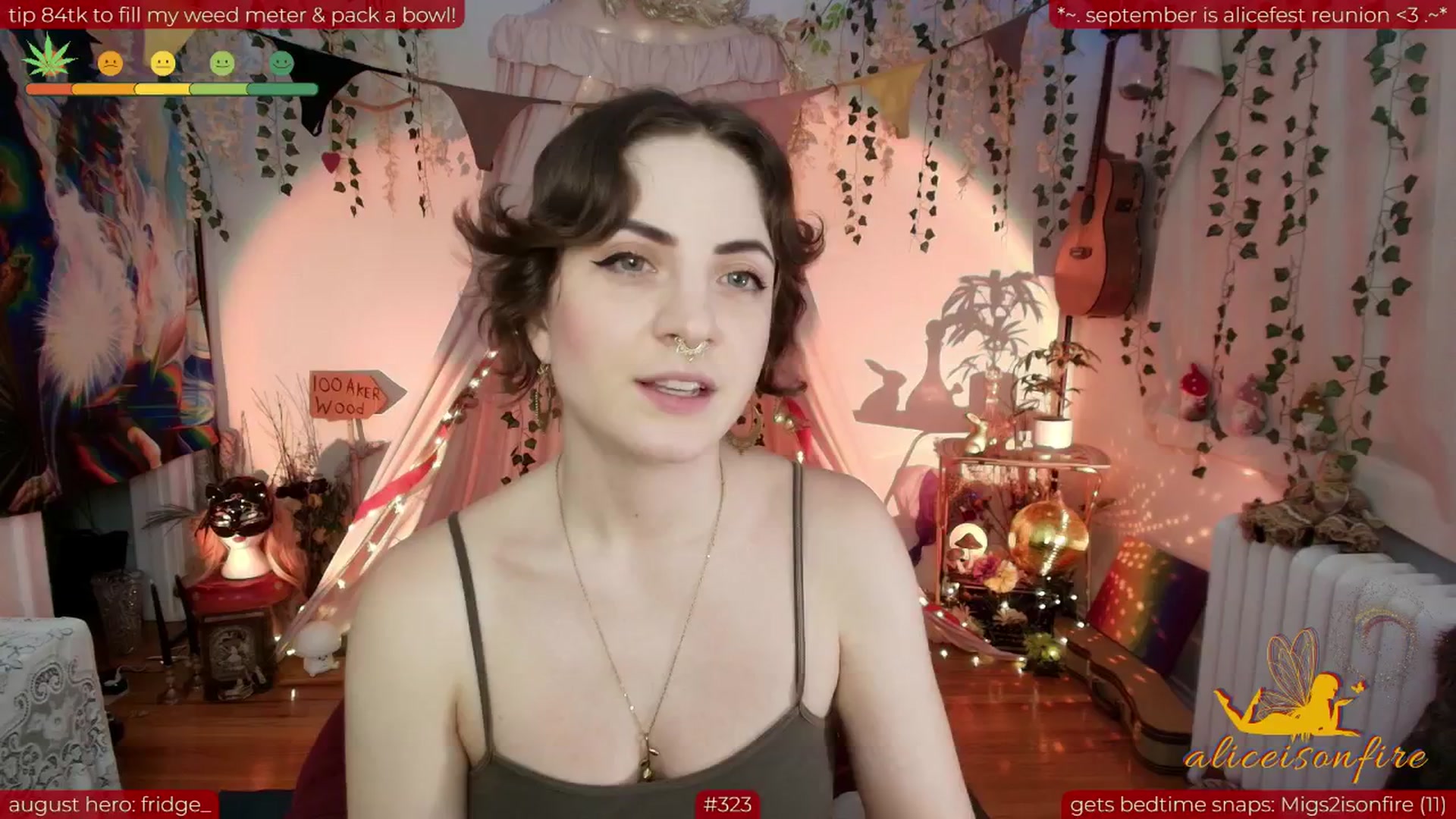 Gallery image thumbnail from aliceisonfire's myfreecams stream on, 08/27/2025, 10:39 image 1 of 20