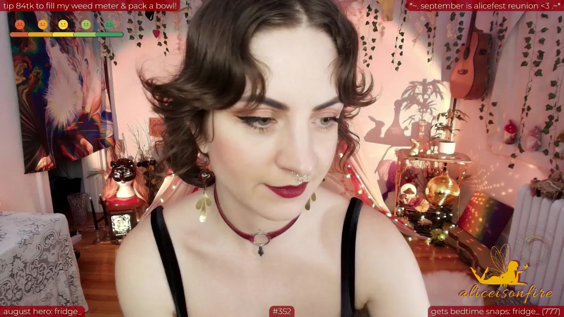Gallery image thumbnail from aliceisonfire's myfreecams stream on, 08/30/2025, 08:41 image 7 of 20