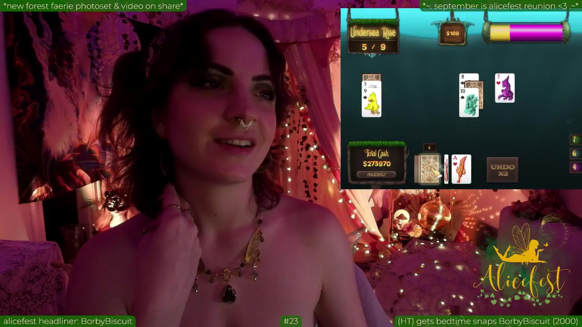 Gallery image thumbnail from aliceisonfire's myfreecams stream on, 09/02/2025, 10:57 image 17 of 20