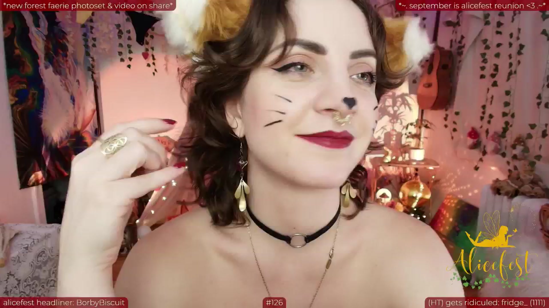 Gallery image thumbnail from aliceisonfire's myfreecams stream on, 09/16/2025, 10:58 image 16 of 20