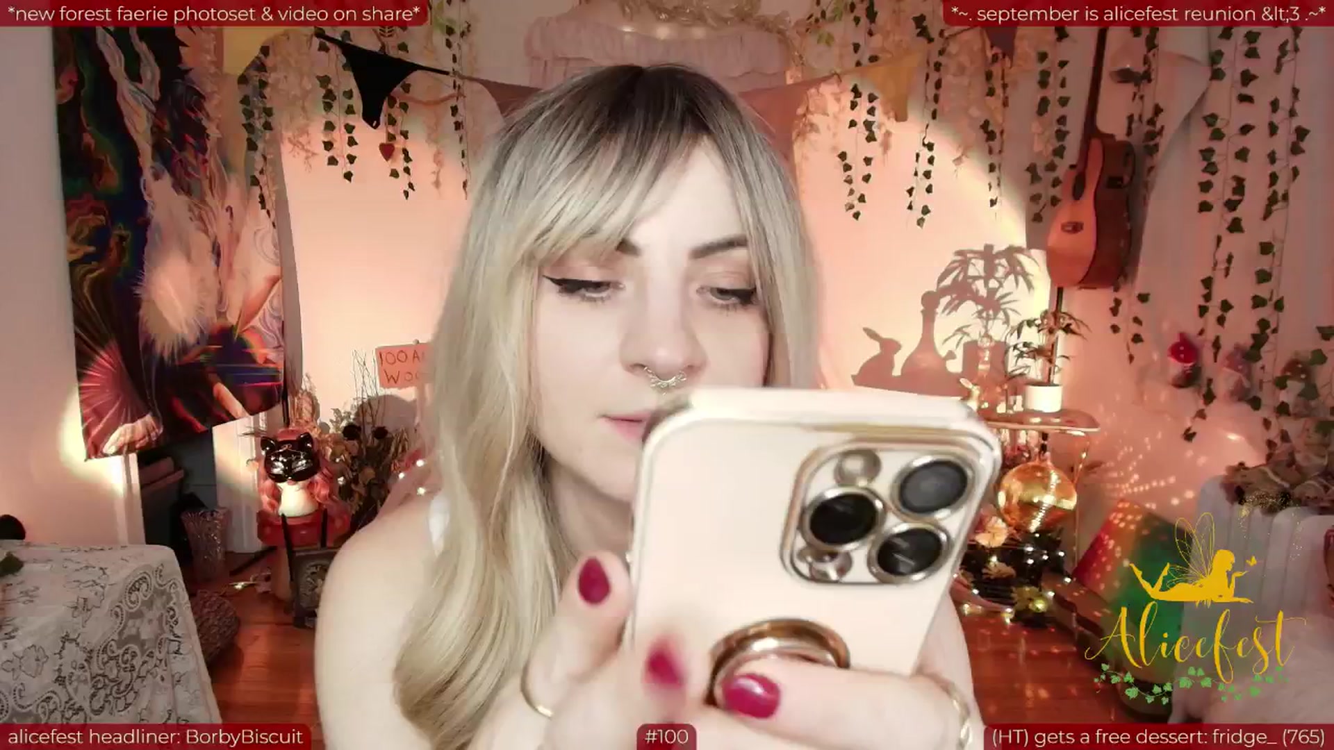 Gallery image thumbnail from aliceisonfire's myfreecams stream on, 09/18/2025, 10:46 image 6 of 20