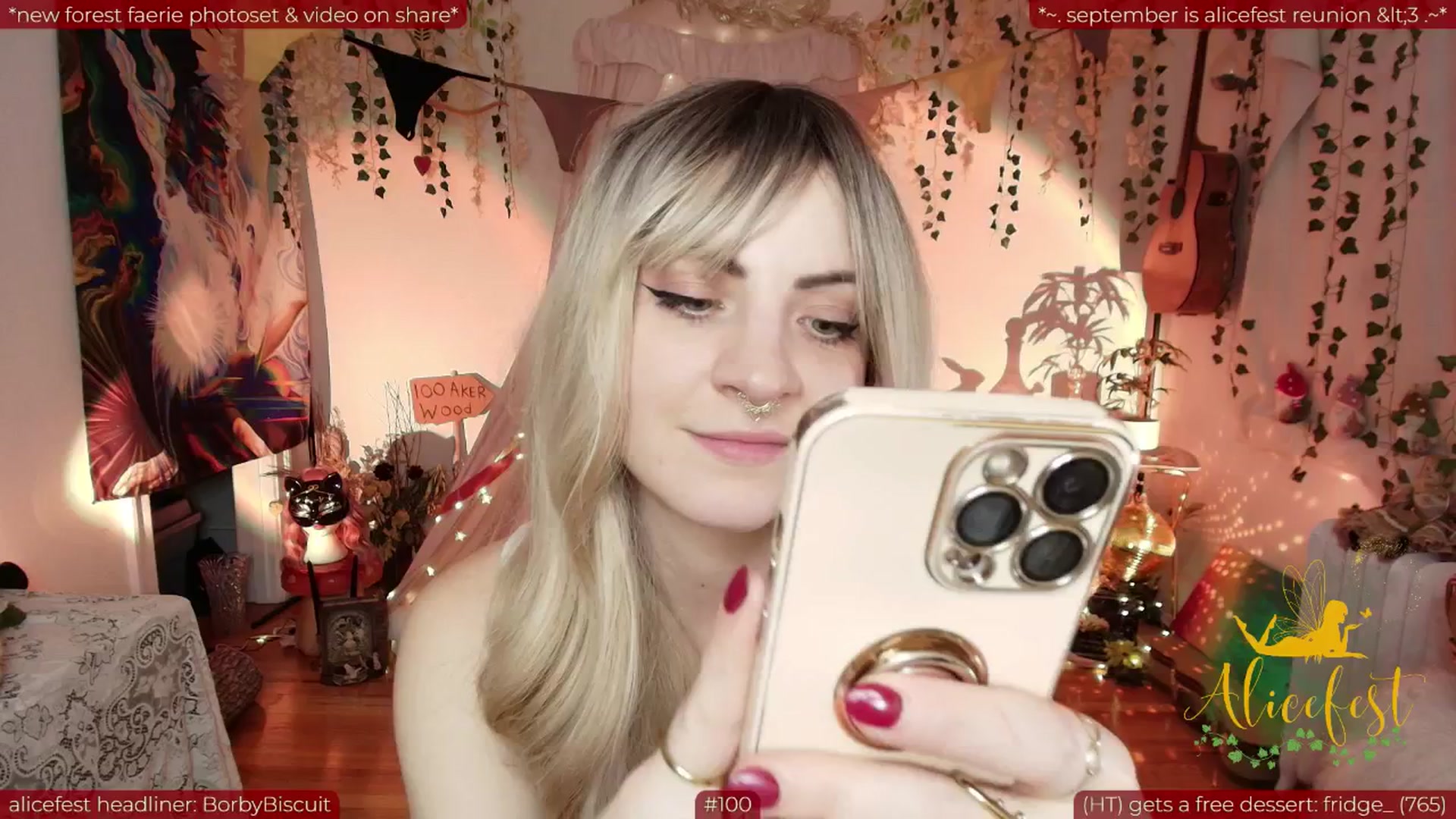 Gallery image thumbnail from aliceisonfire's myfreecams stream on, 09/18/2025, 10:46 image 9 of 20