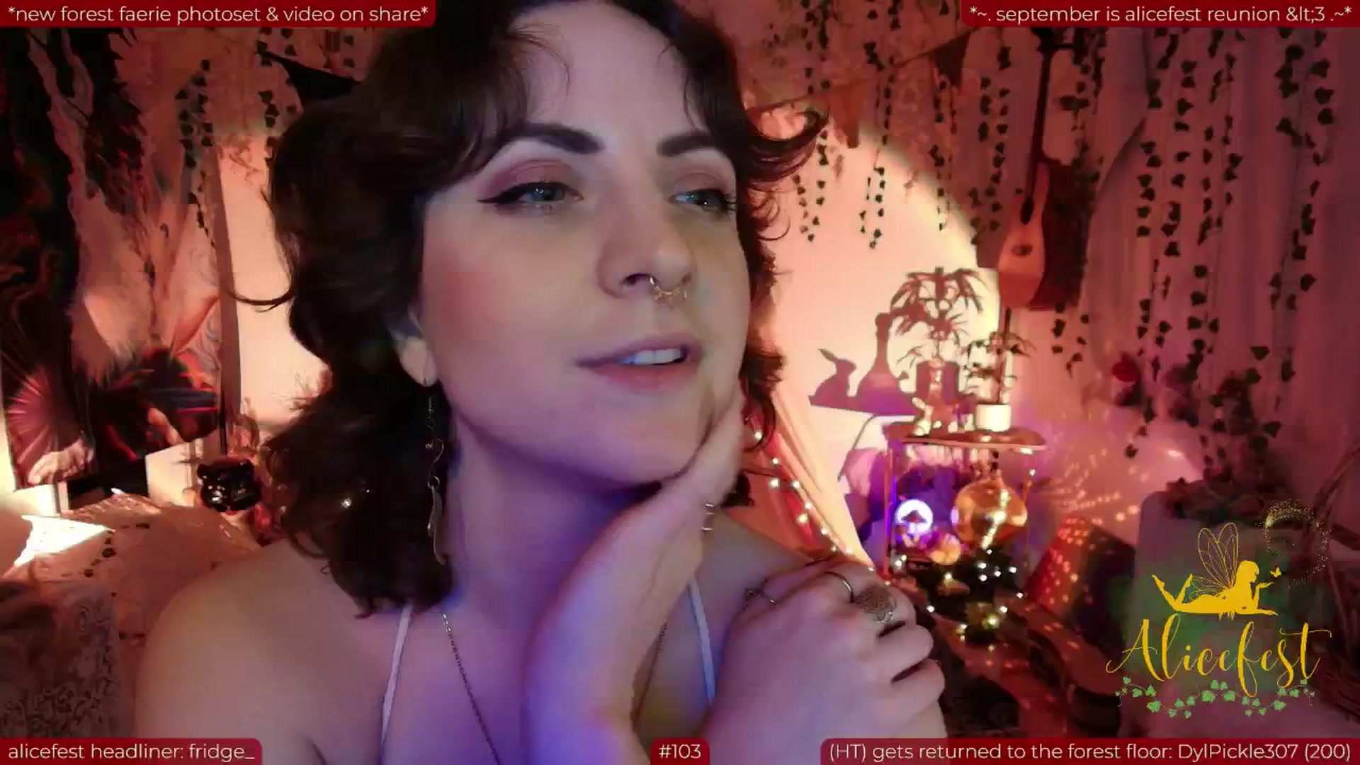 Gallery image thumbnail from aliceisonfire's myfreecams stream on, 09/21/2025, 09:04 image 18 of 20