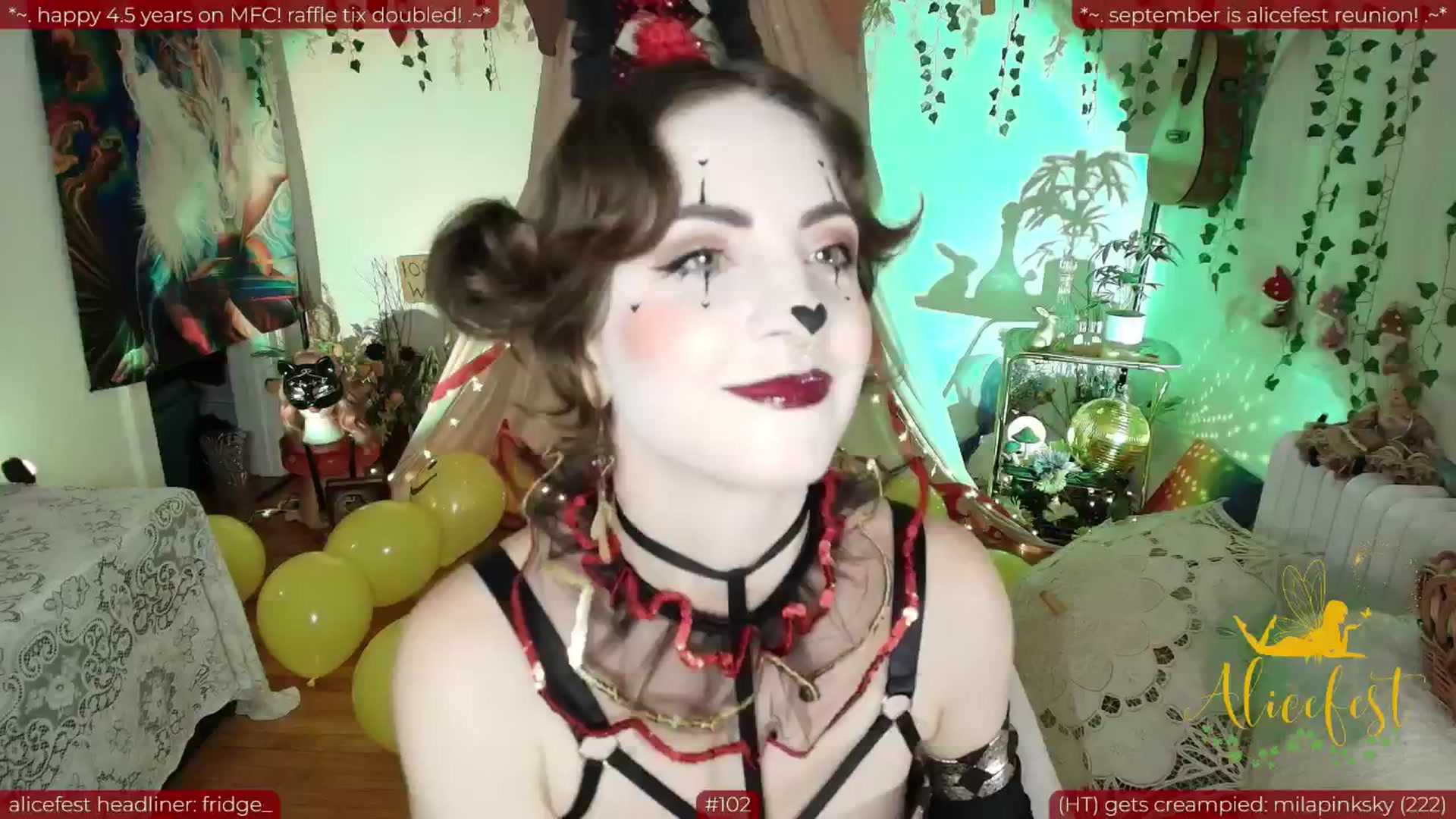 Gallery image thumbnail from aliceisonfire's myfreecams stream on, 09/25/2025, 06:33 image 8 of 20