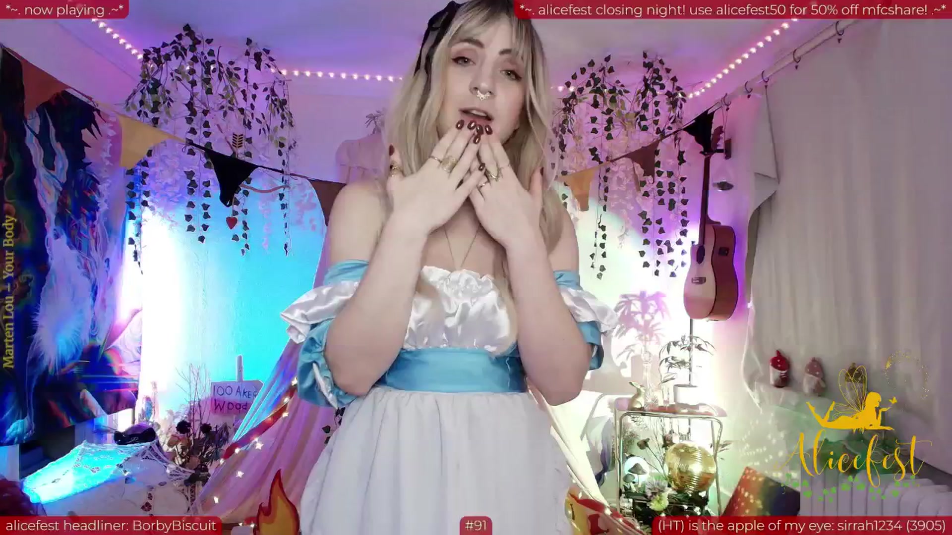 Gallery image thumbnail from aliceisonfire's myfreecams stream on, 10/01/2025, 07:47 image 6 of 20