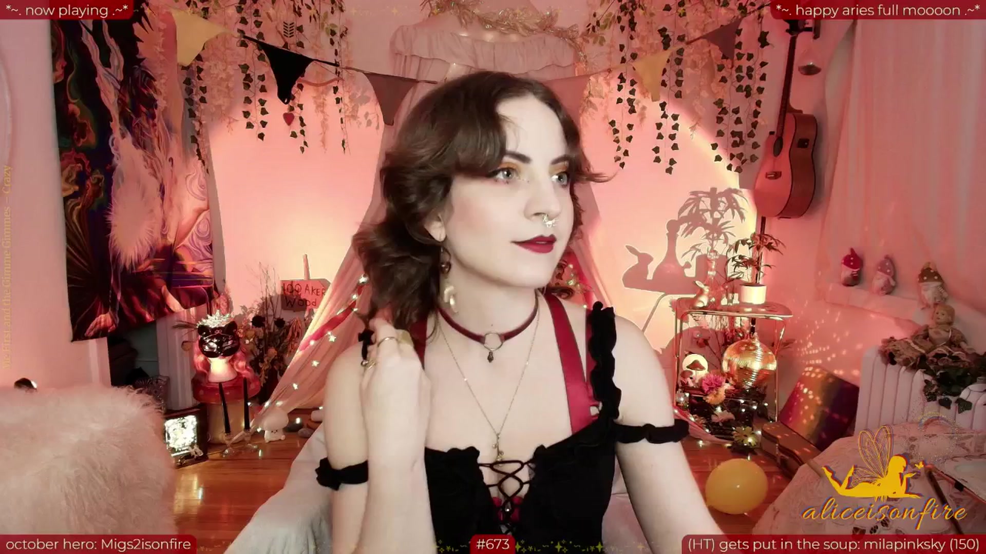Gallery image thumbnail from aliceisonfire's myfreecams stream on, 10/07/2025, 10:18 image 5 of 20
