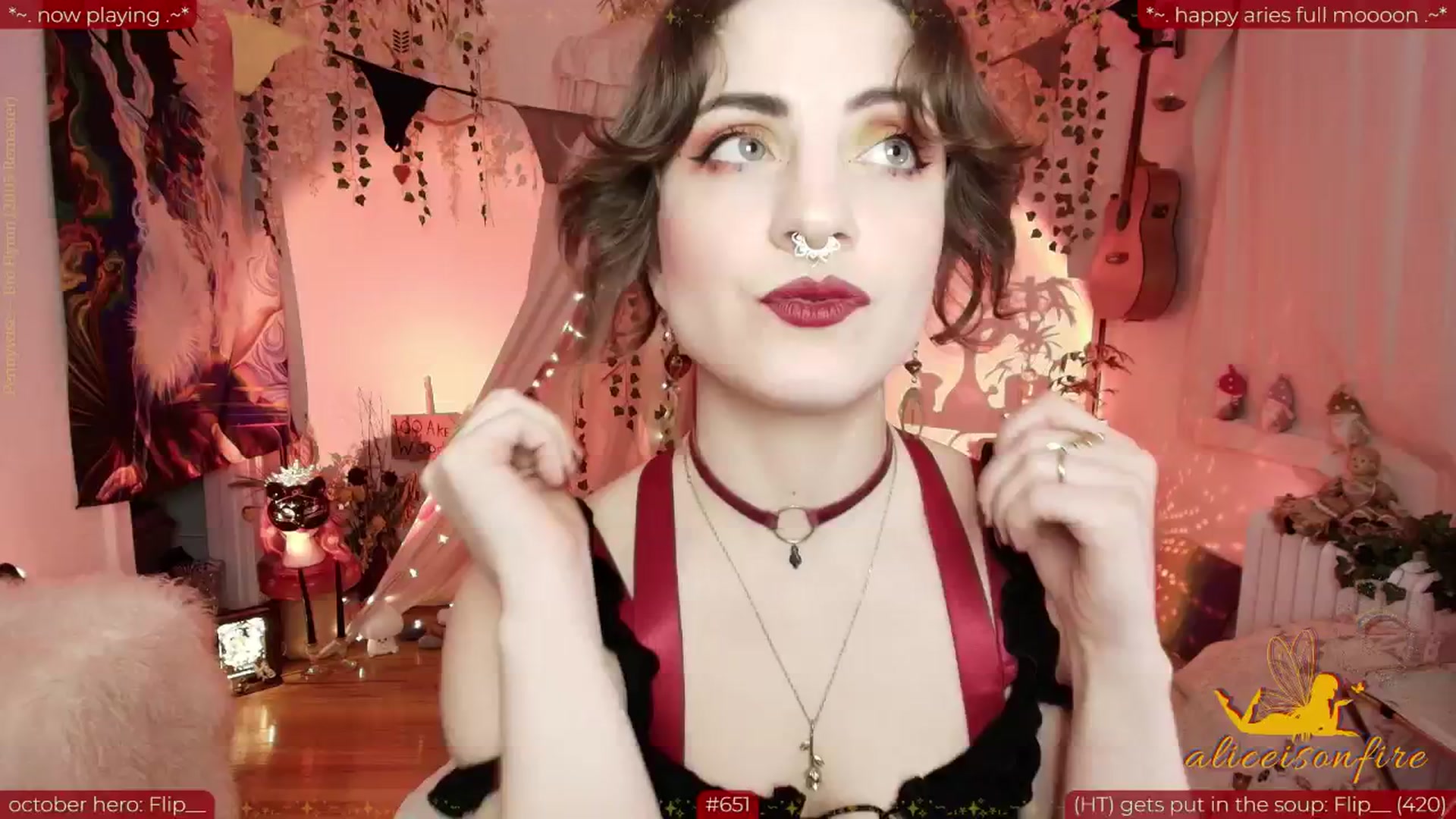 Gallery image thumbnail from aliceisonfire's myfreecams stream on, 10/07/2025, 10:18 image 6 of 20