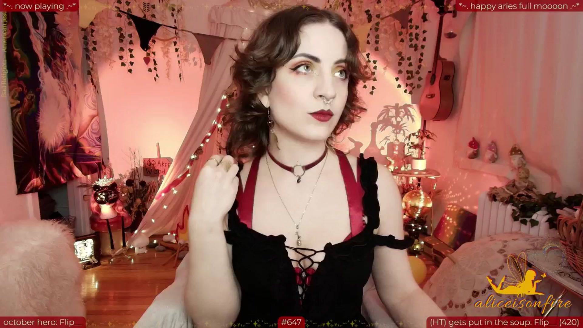 Gallery image thumbnail from aliceisonfire's myfreecams stream on, 10/07/2025, 10:18 image 7 of 20