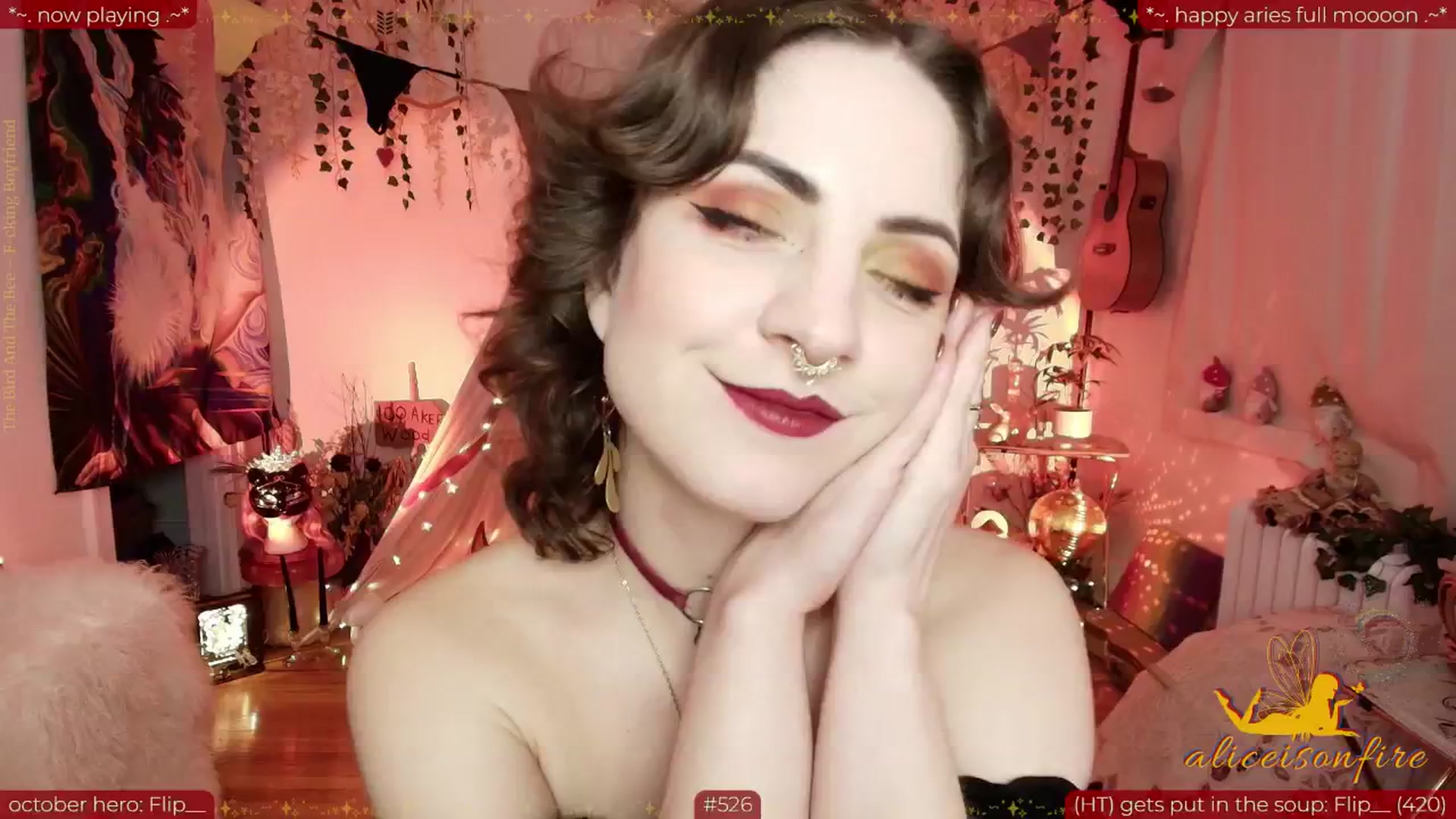 Gallery image thumbnail from aliceisonfire's myfreecams stream on, 10/07/2025, 11:07 image 8 of 20