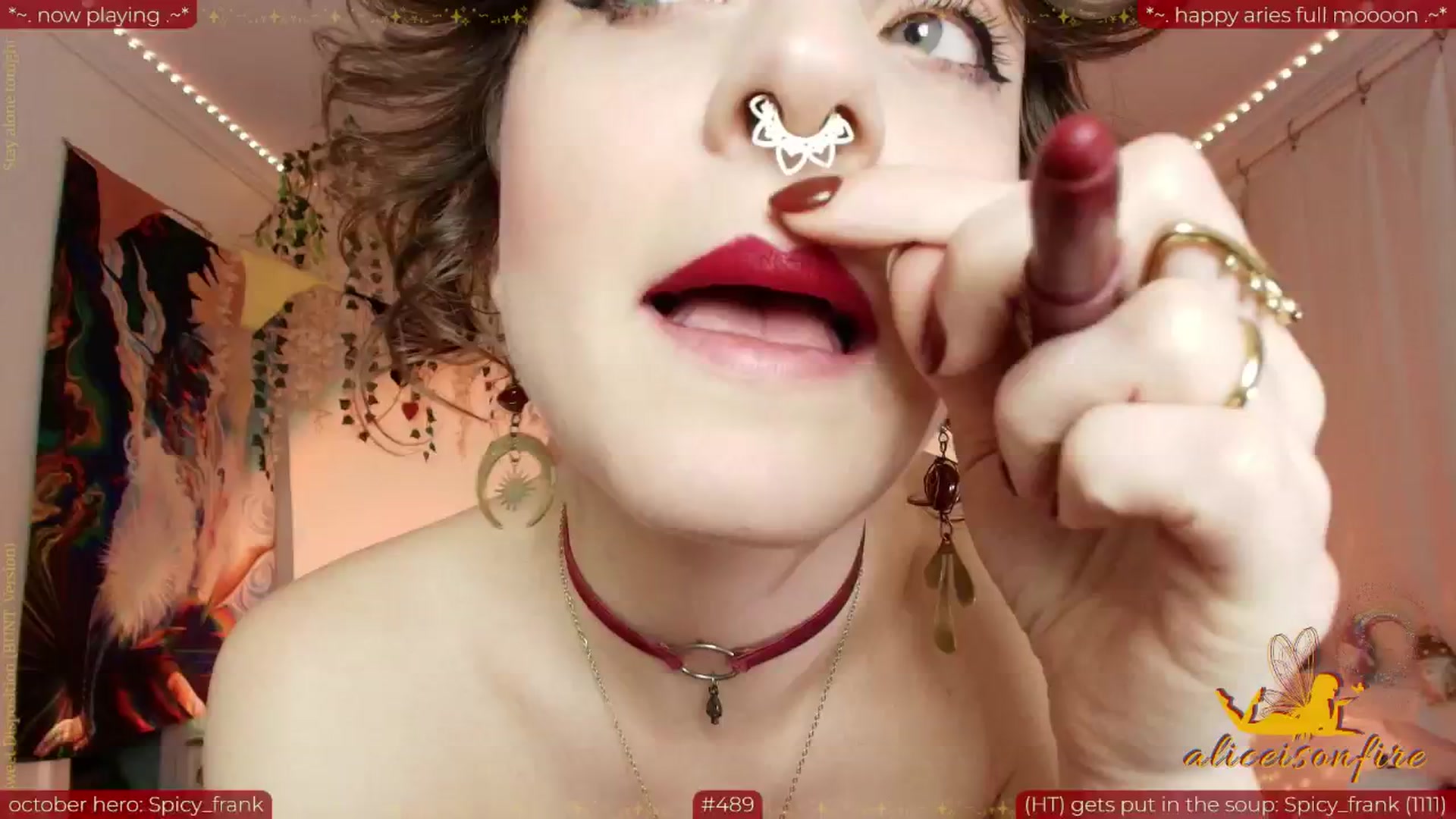Gallery image thumbnail from aliceisonfire's myfreecams stream on, 10/08/2025, 07:43 image 20 of 20