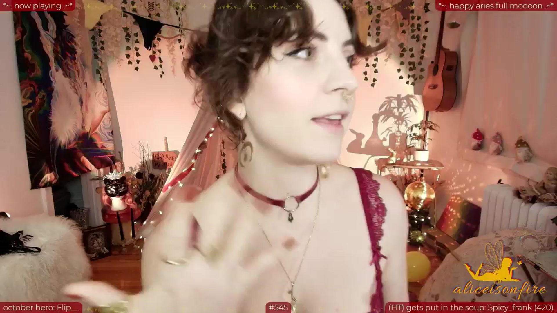 Gallery image thumbnail from aliceisonfire's myfreecams stream on, 10/08/2025, 07:43 image 3 of 20