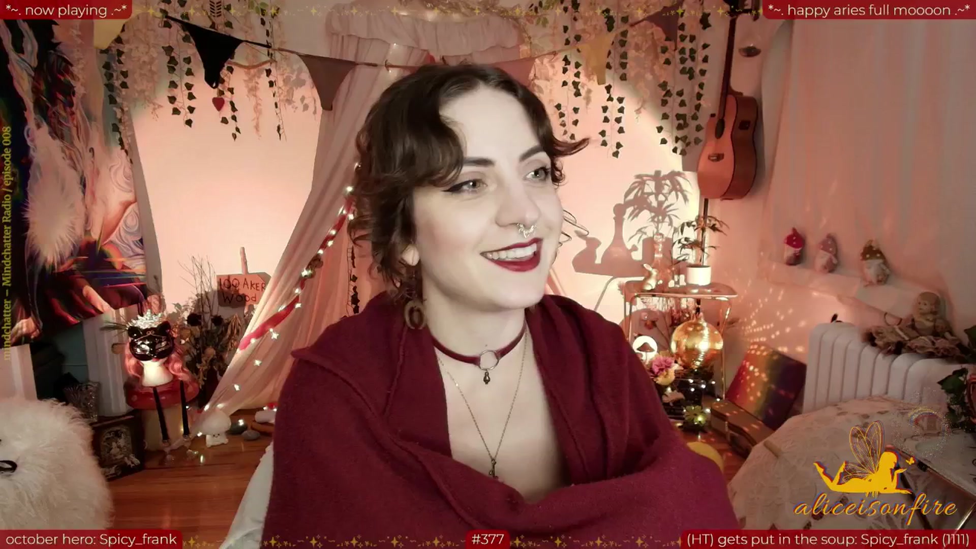Gallery image thumbnail from aliceisonfire's myfreecams stream on, 10/08/2025, 11:08 image 8 of 20