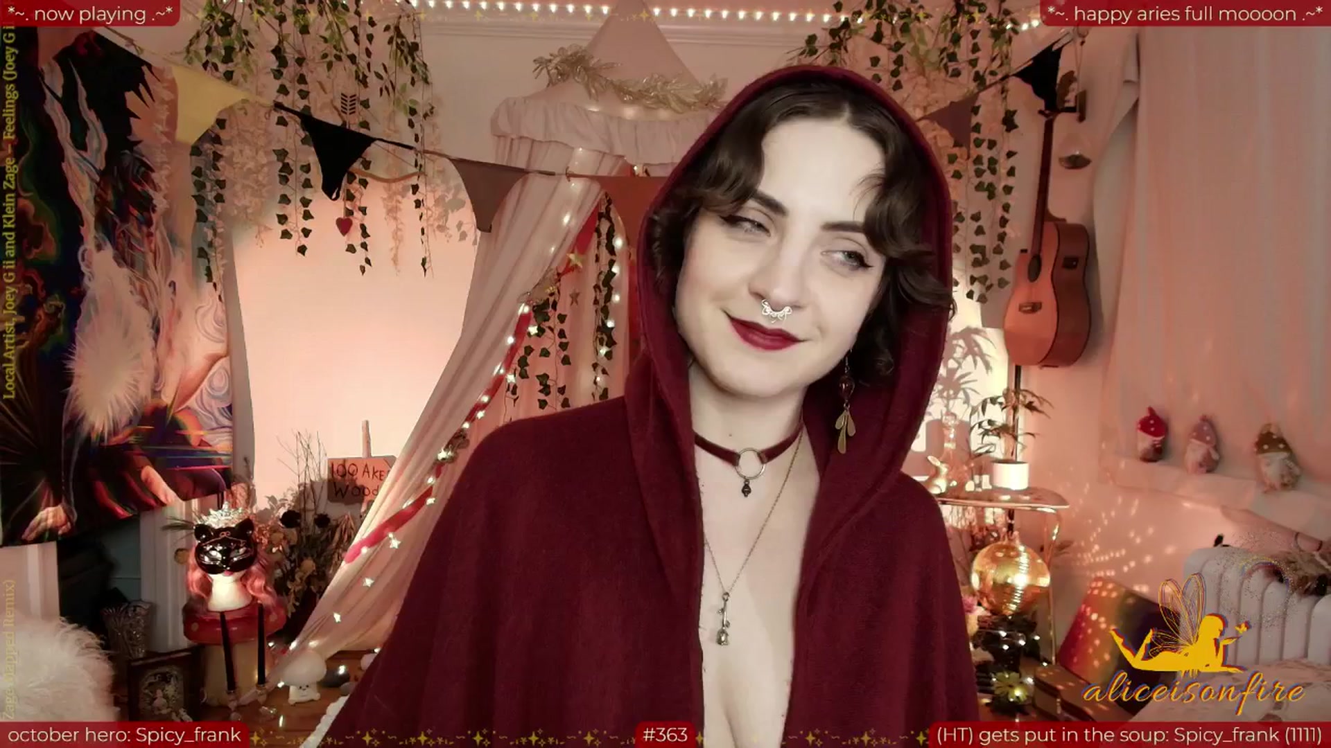 Gallery image thumbnail from aliceisonfire's myfreecams stream on, 10/08/2025, 11:08 image 16 of 20