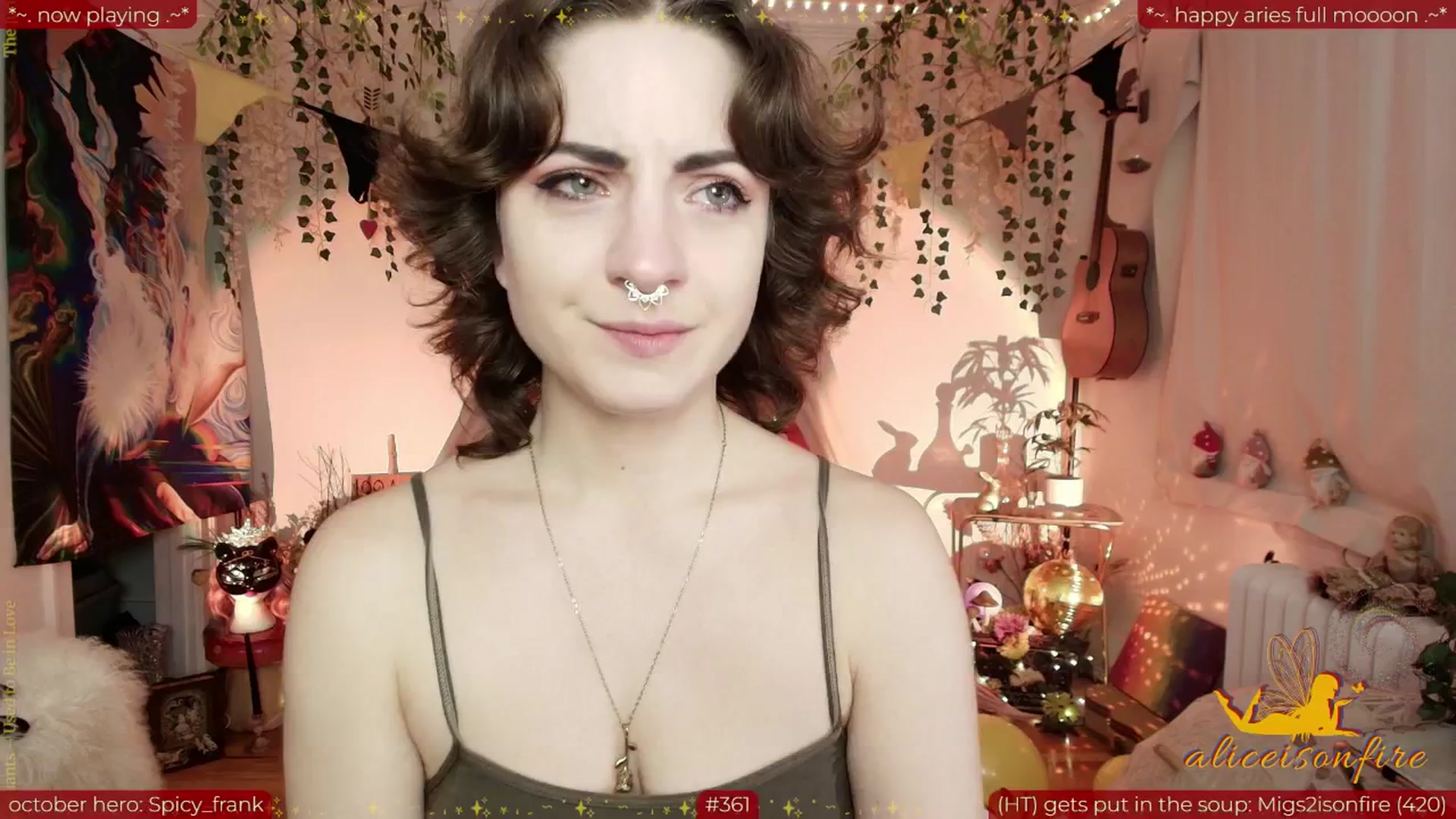Gallery image thumbnail from aliceisonfire's myfreecams stream on, 10/09/2025, 09:27 image 8 of 20