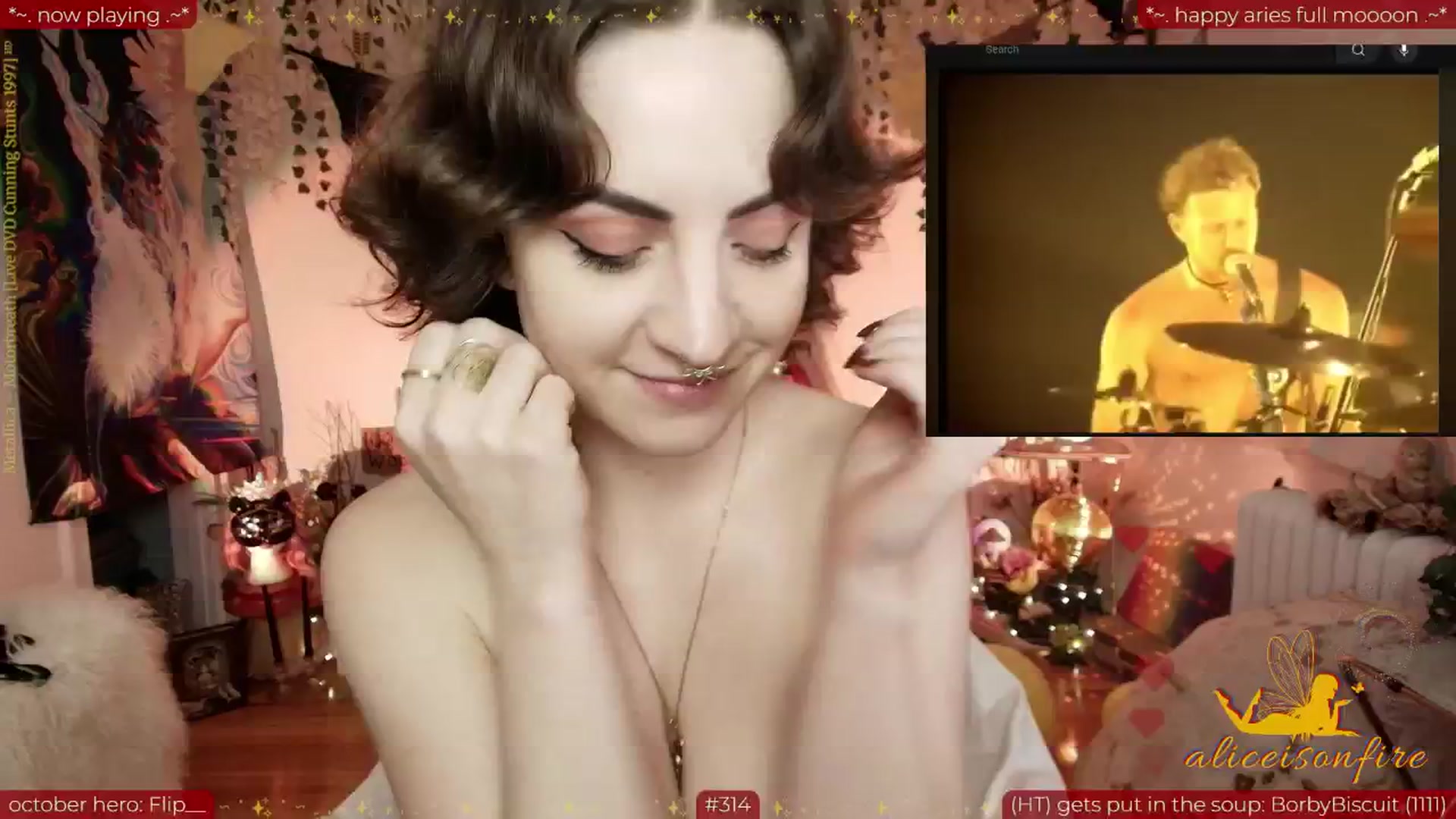 Gallery image thumbnail from aliceisonfire's myfreecams stream on, 10/09/2025, 09:27 image 17 of 20
