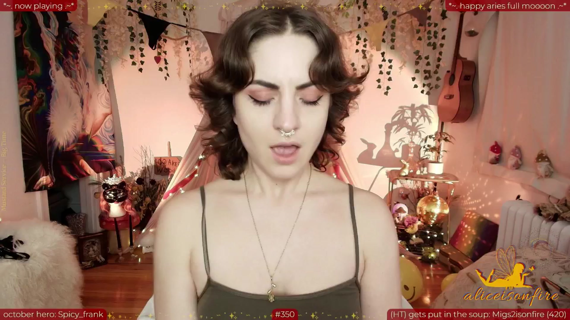 Gallery image thumbnail from aliceisonfire's myfreecams stream on, 10/09/2025, 09:27 image 10 of 20
