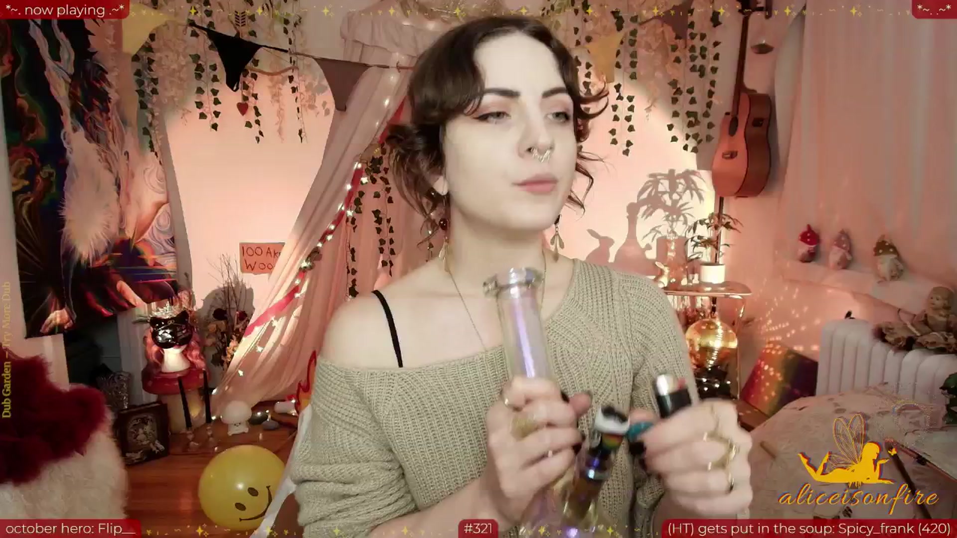 Gallery image thumbnail from aliceisonfire's myfreecams stream on, 10/13/2025, 05:58 image 9 of 20