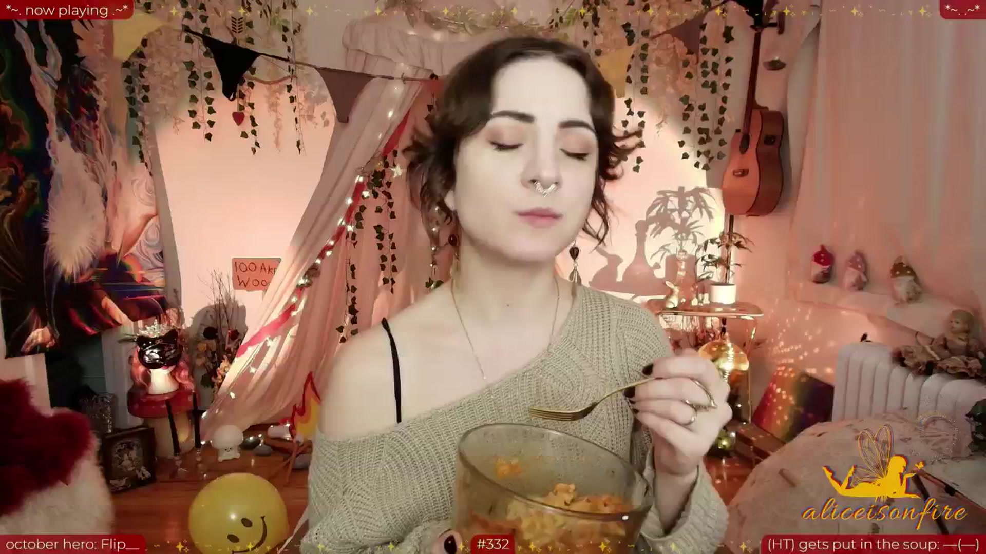 Gallery image thumbnail from aliceisonfire's myfreecams stream on, 10/13/2025, 05:58 image 2 of 20