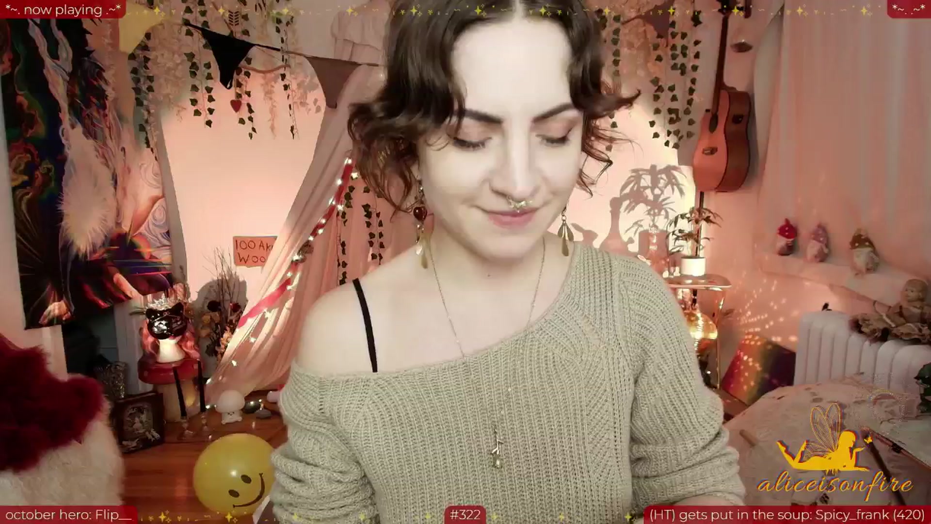 Gallery image thumbnail from aliceisonfire's myfreecams stream on, 10/13/2025, 05:58 image 8 of 20