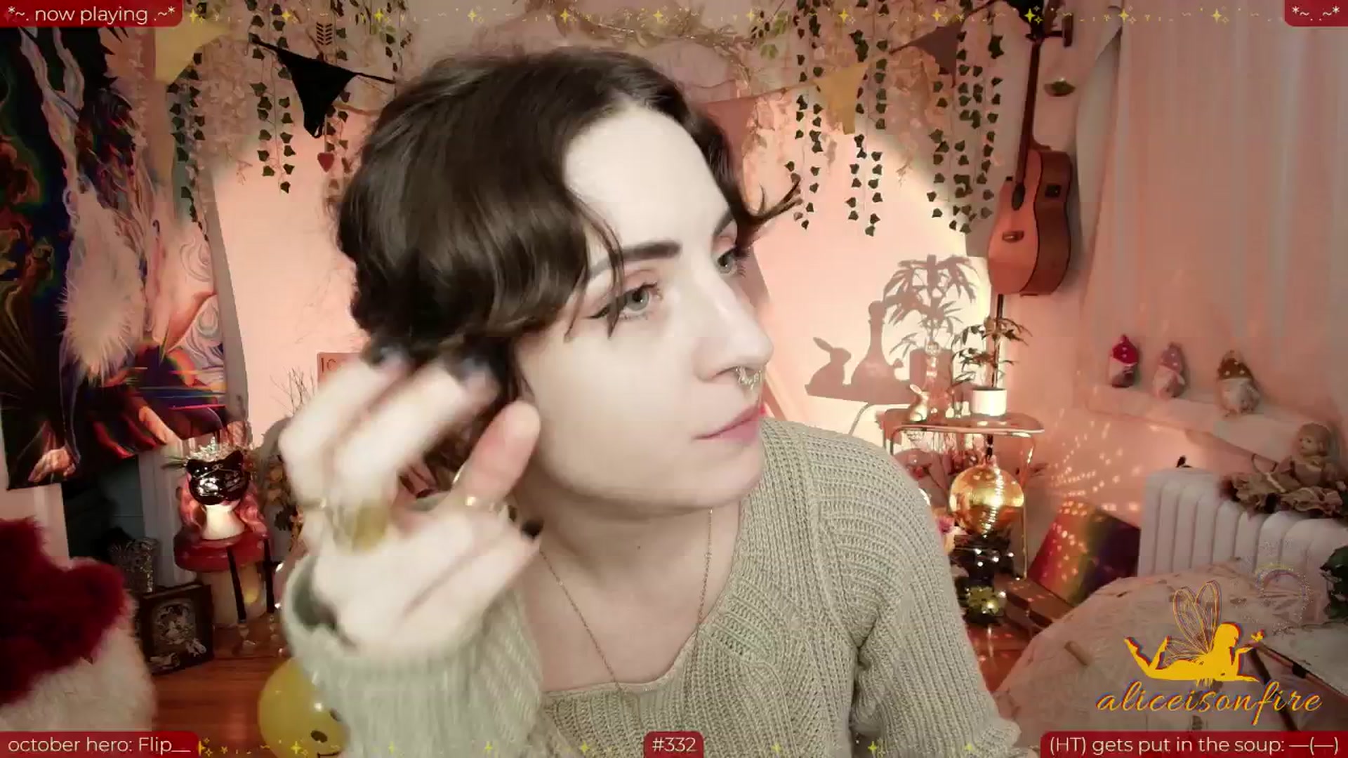 Gallery image thumbnail from aliceisonfire's myfreecams stream on, 10/13/2025, 05:58 image 1 of 20